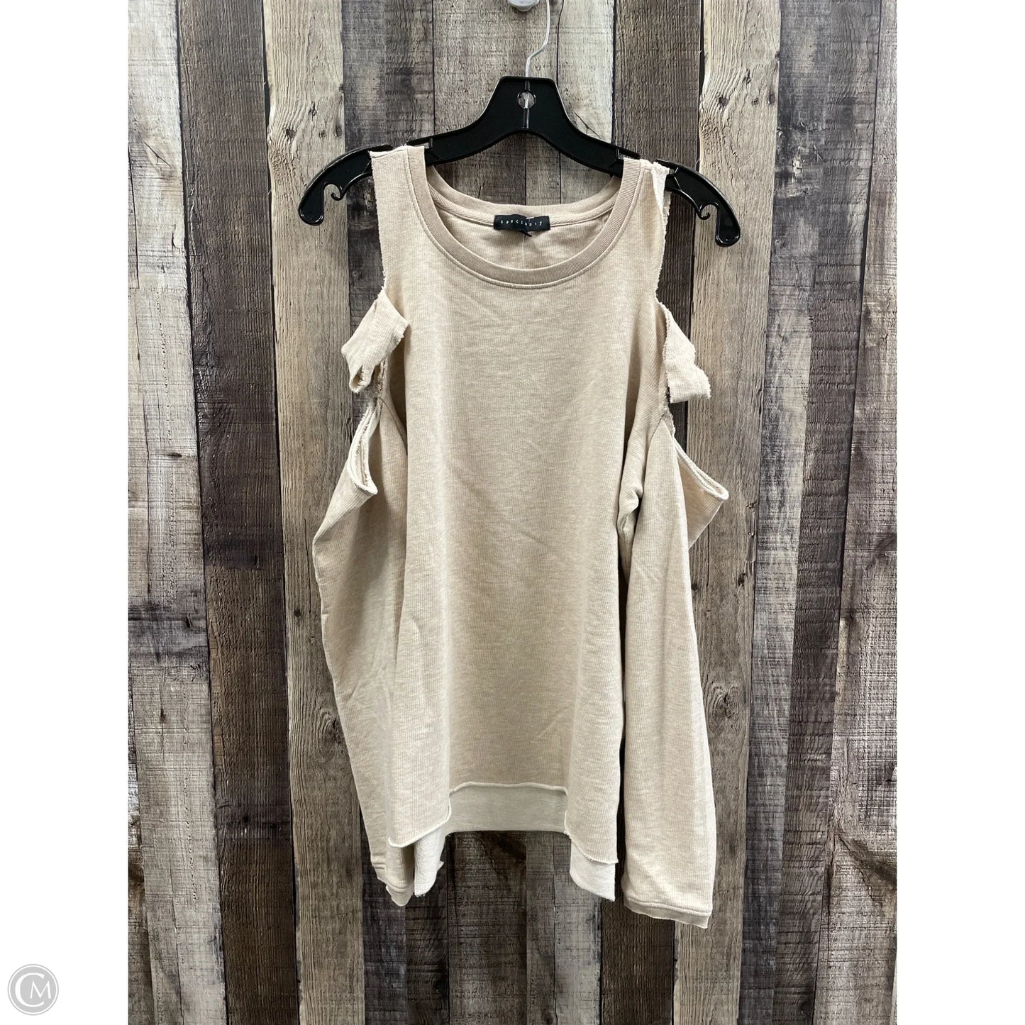 Top Long Sleeve By Sanctuary In Tan, Size: S