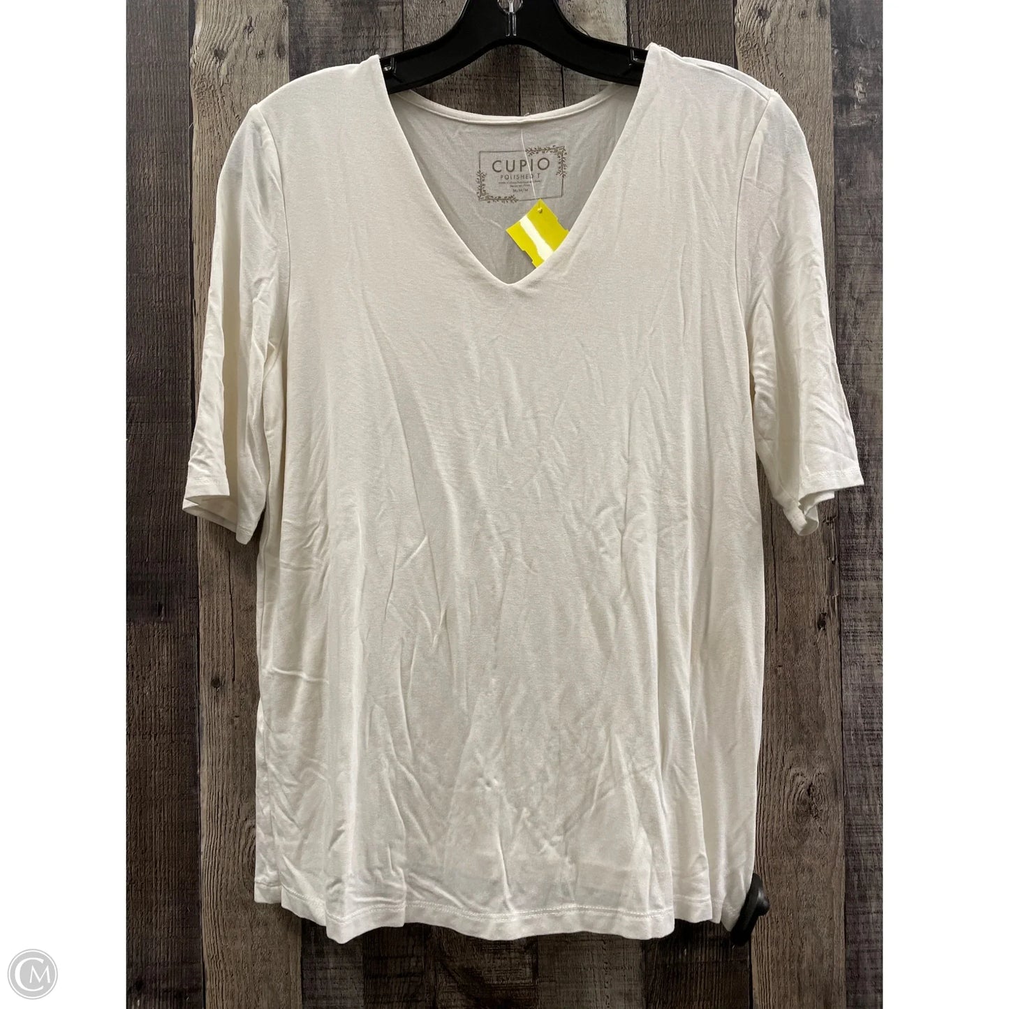 Top 3/4 Sleeve By Cupio In Cream, Size: M