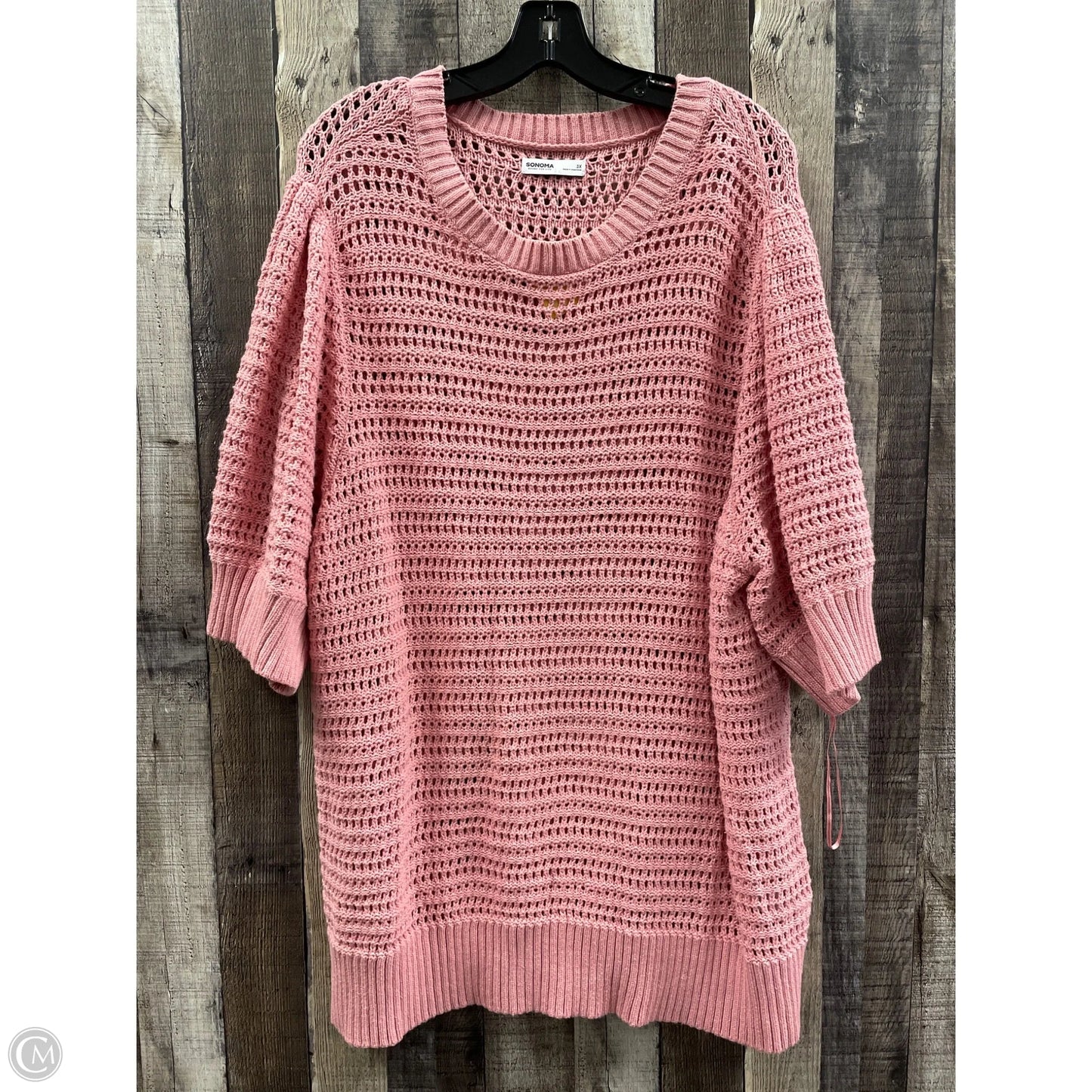 Sweater By Sonoma In Pink, Size: 3x