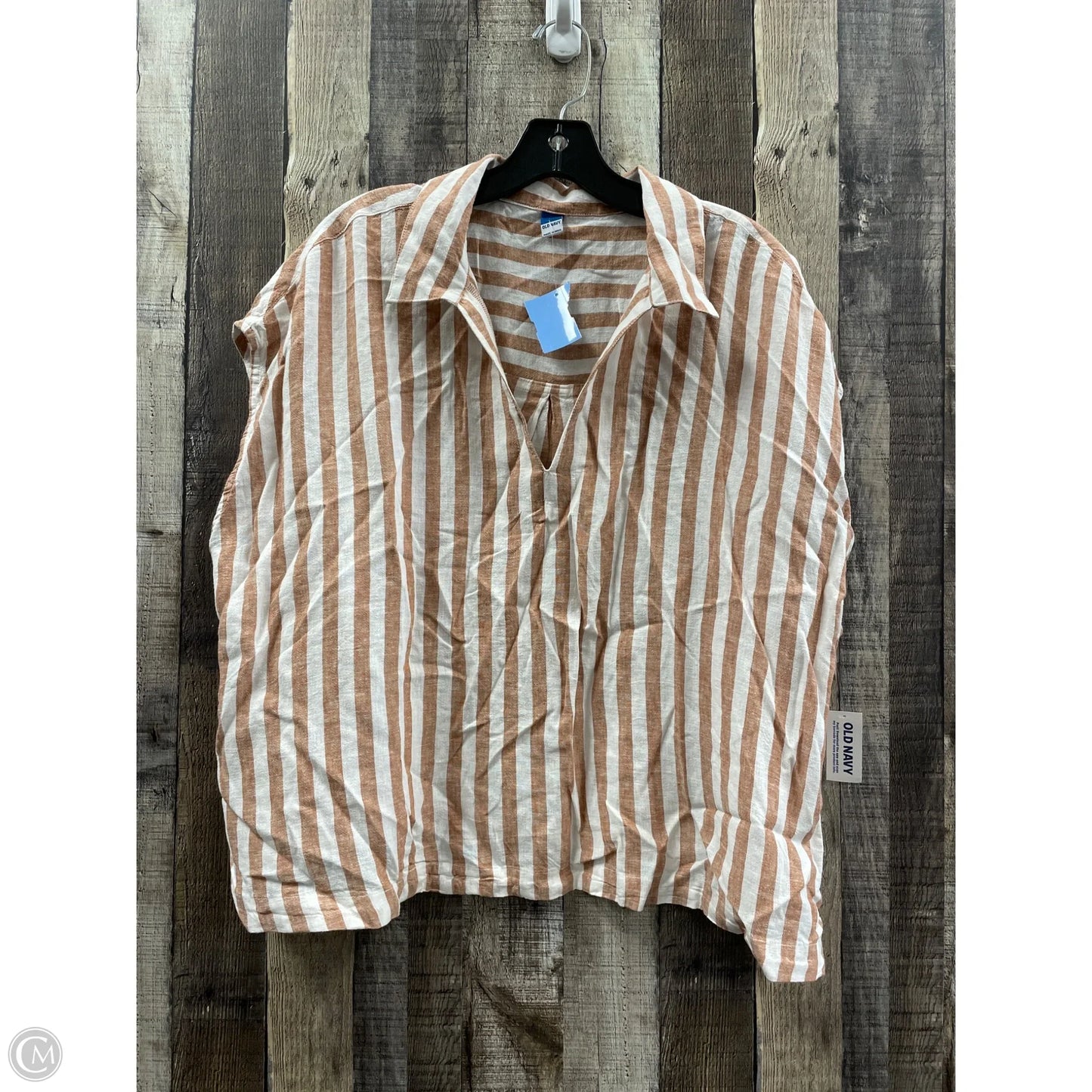 Top Sleeveless By Old Navy In Striped Pattern, Size: 2x