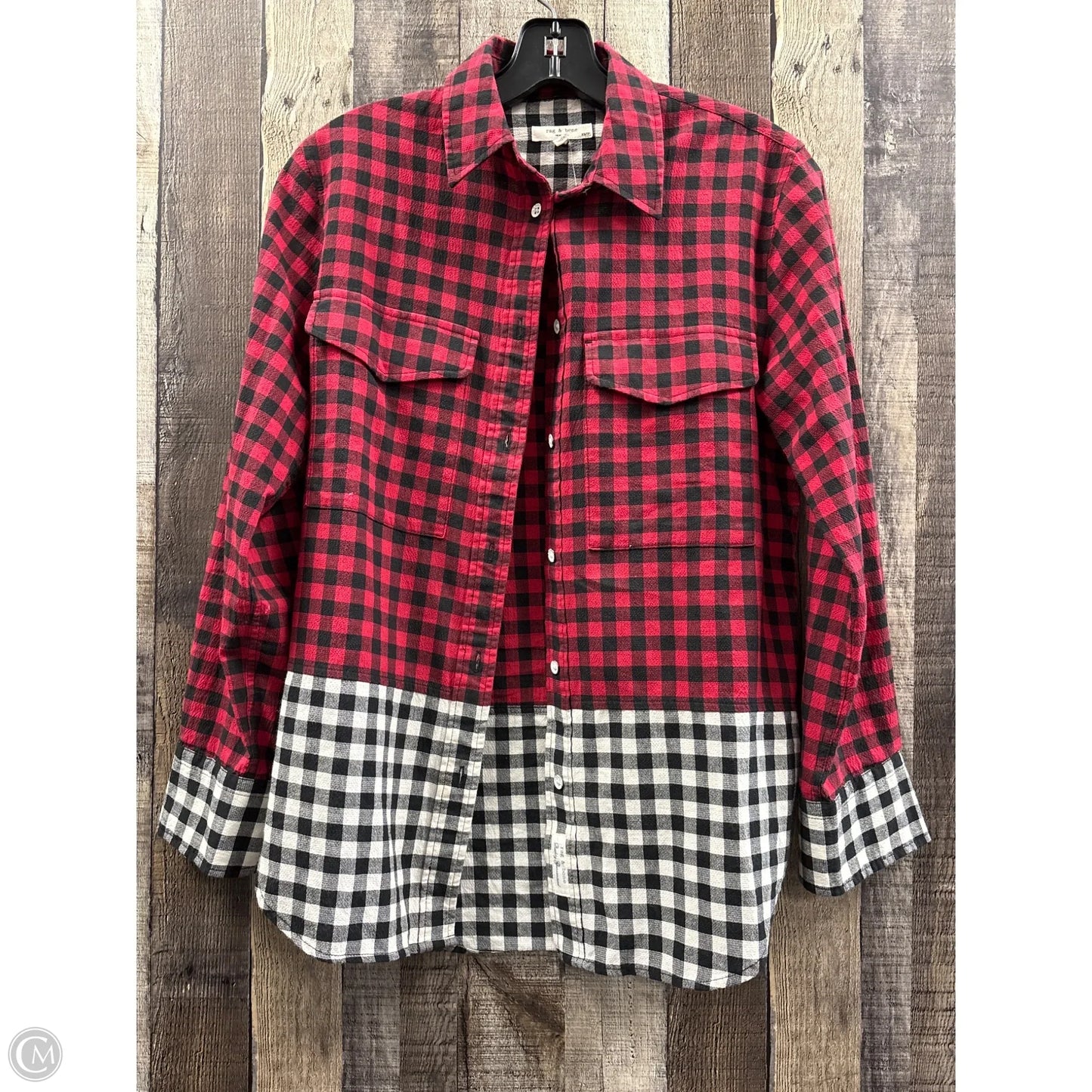 Top Long Sleeve By Rag And Bone In Multi-colored, Size: Xs