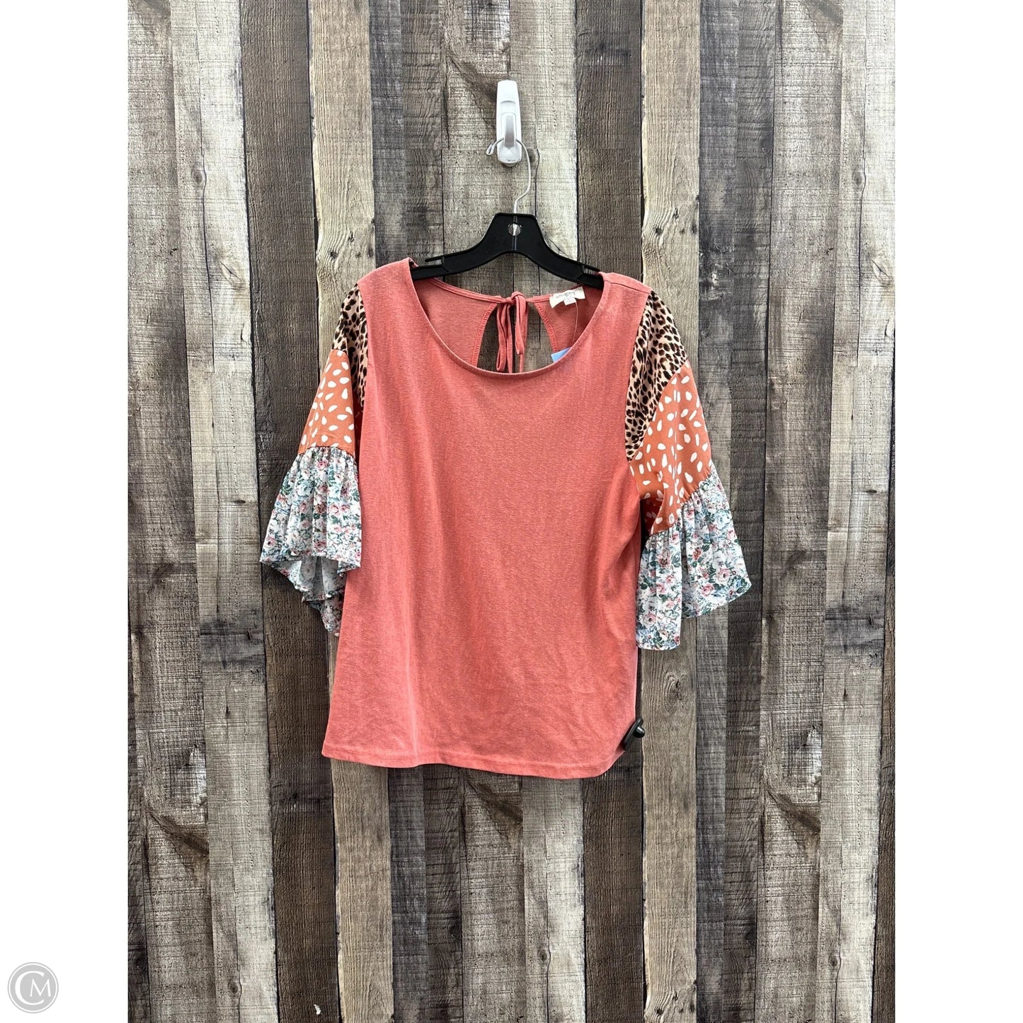 Top 3/4 Sleeve By Umgee In Multi-colored, Size: L