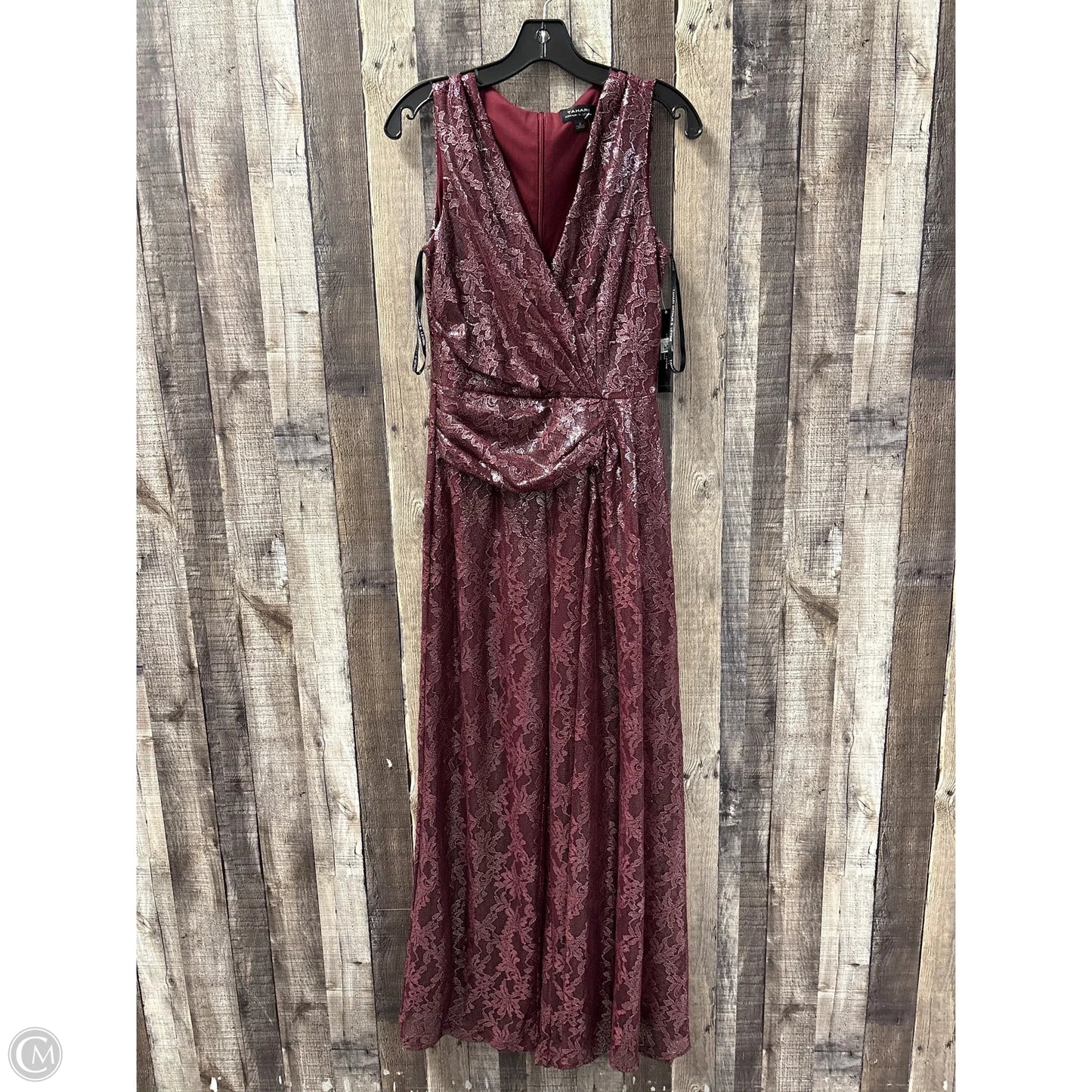 Jumpsuit By Tahari In Maroon, Size: S