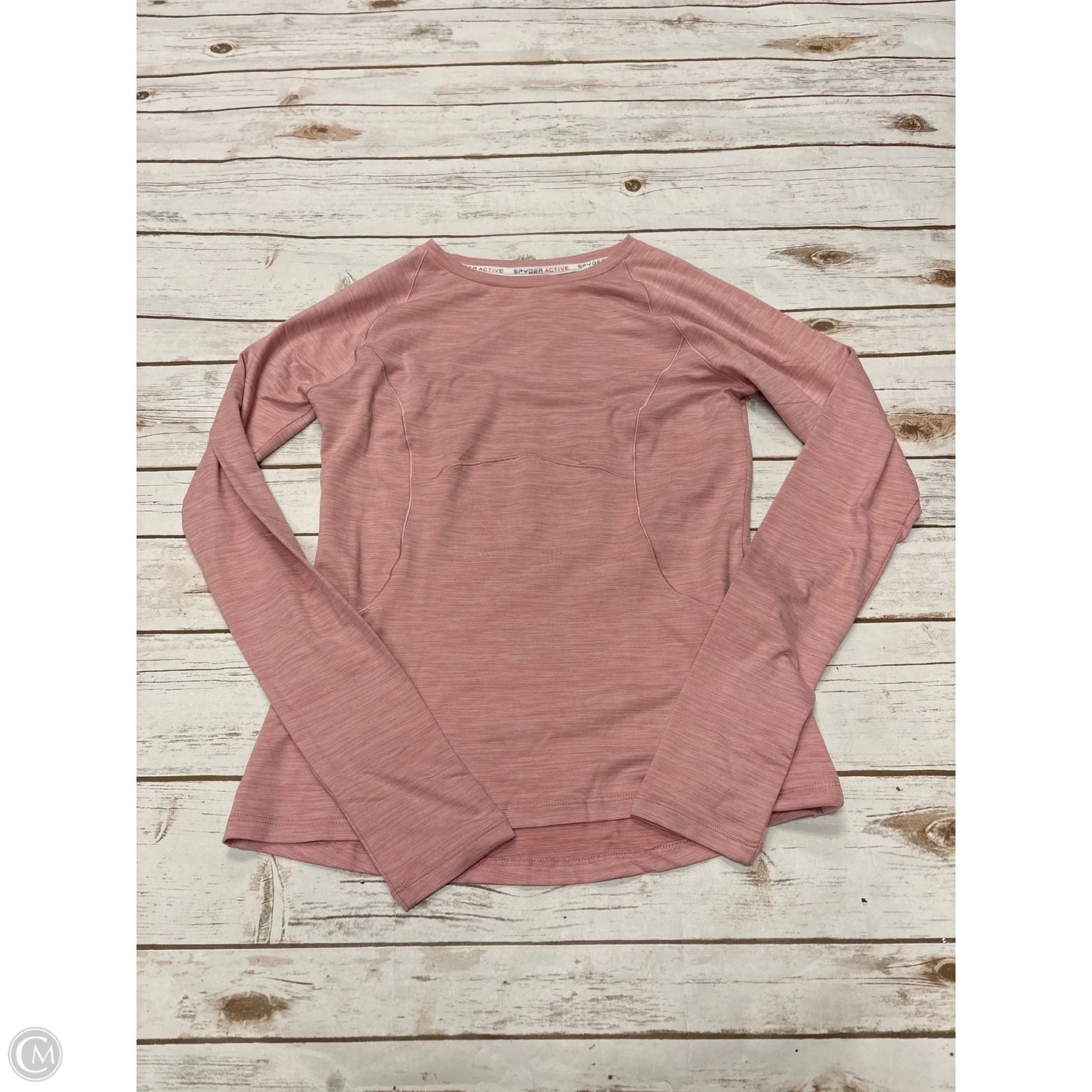 Athletic Top Long Sleeve Crewneck By Spyder In Pink, Size: S