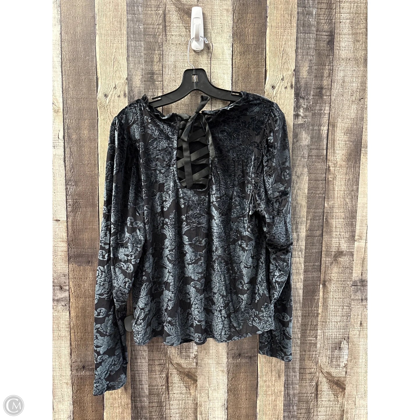 Top Long Sleeve By Anthropologie In Black, Size: 2x