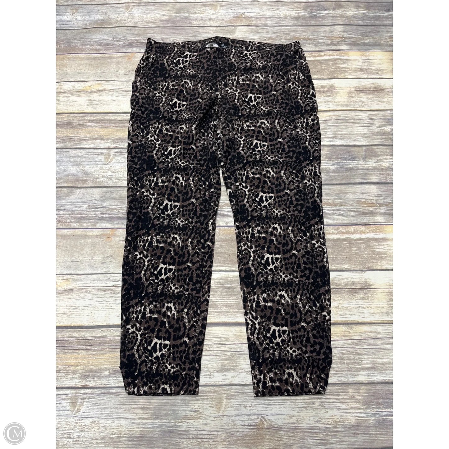 Pants Leggings By Hue In Animal Print, Size: Xl