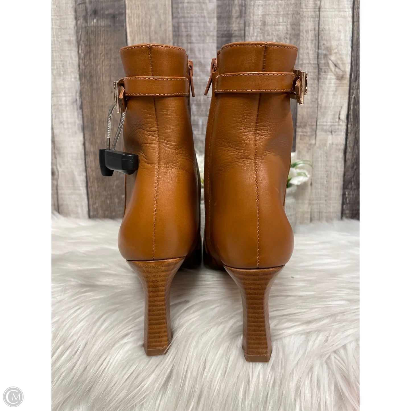 Boots Ankle Heels By Cmc In Brown, Size: 7