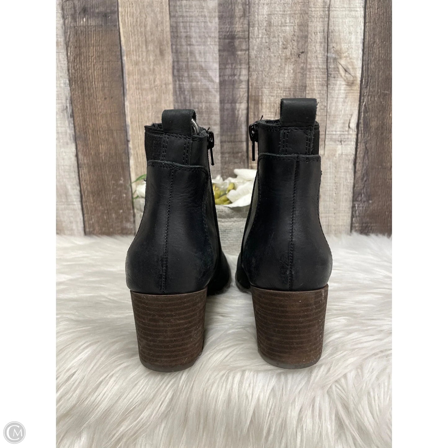 Boots Ankle Heels By Lucky Brand In Black, Size: 7
