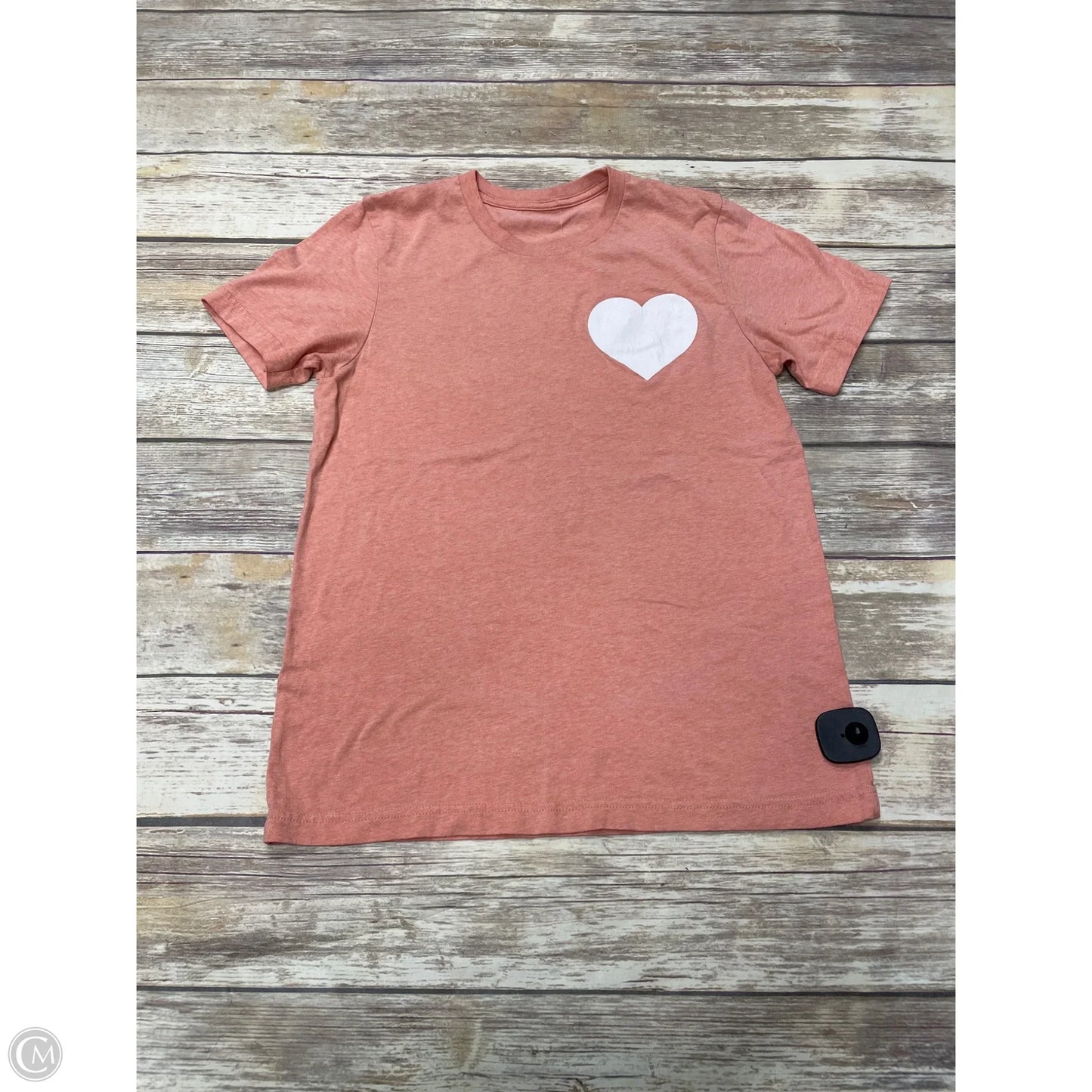 Top Short Sleeve By Cmf In Peach, Size: M