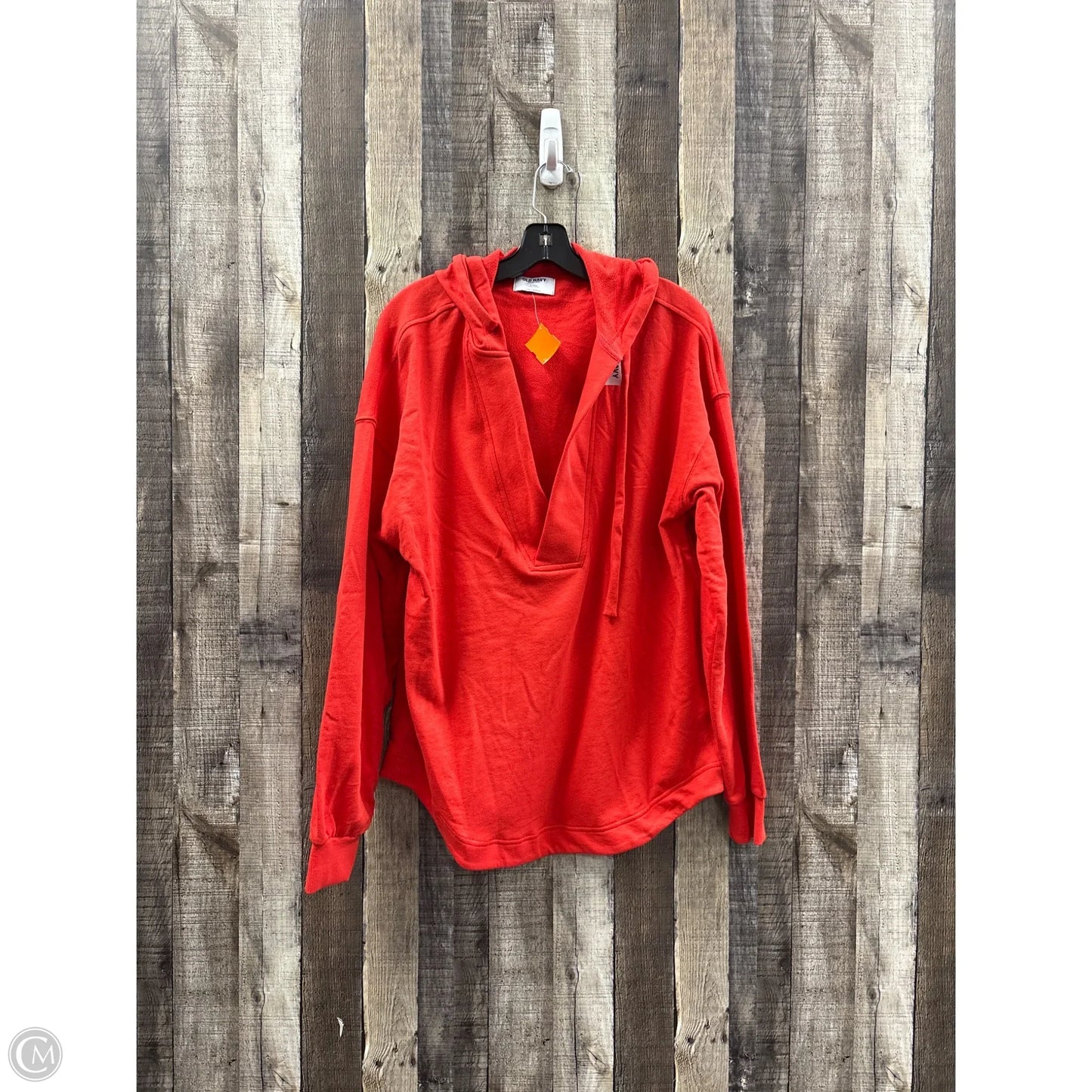 Sweatshirt Hoodie By Old Navy In Red, Size: M