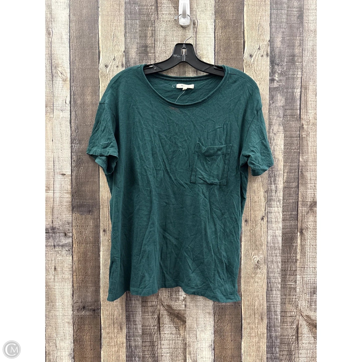 Top Short Sleeve By Madewell In Green, Size: S