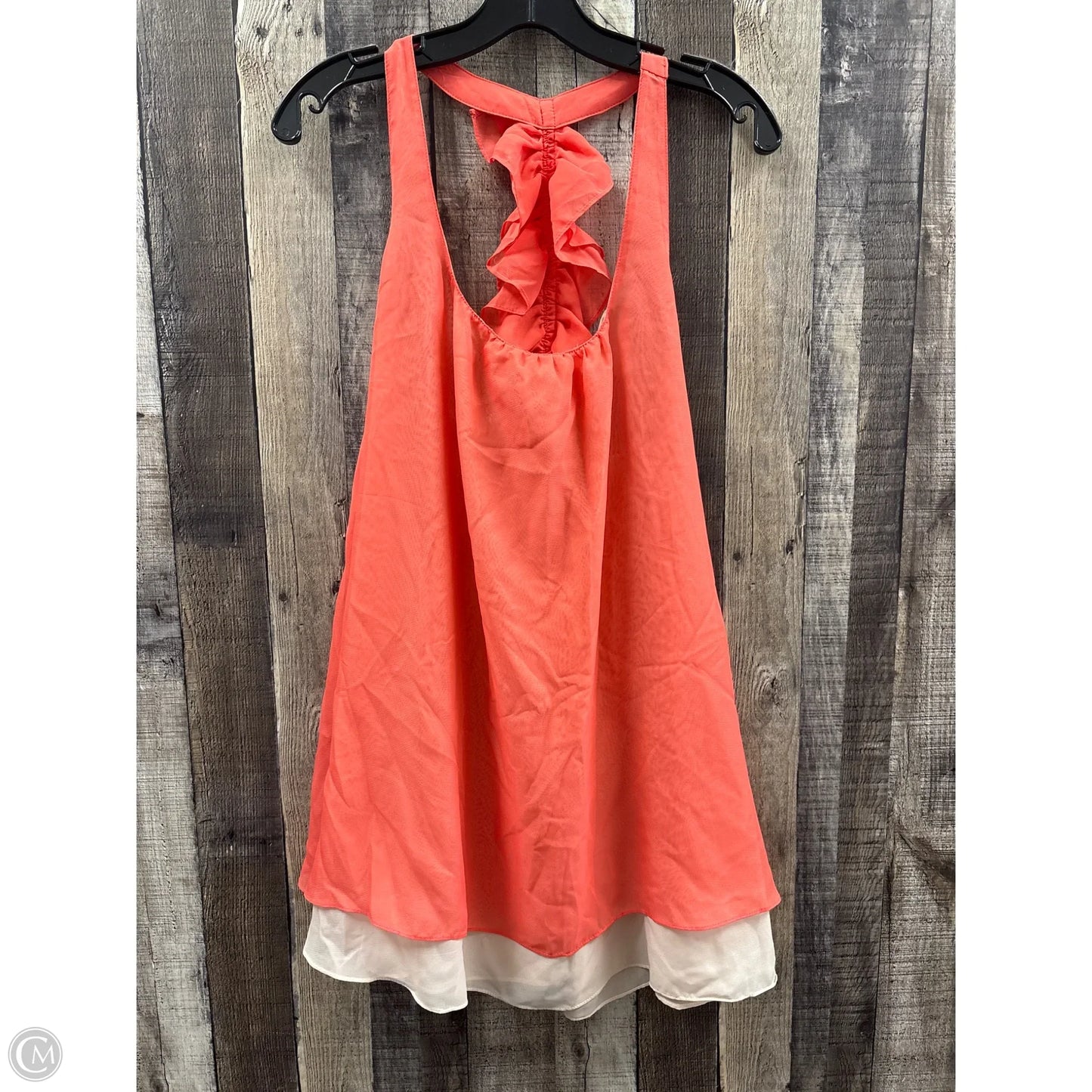 Top Sleeveless By Cme In Coral, Size: S