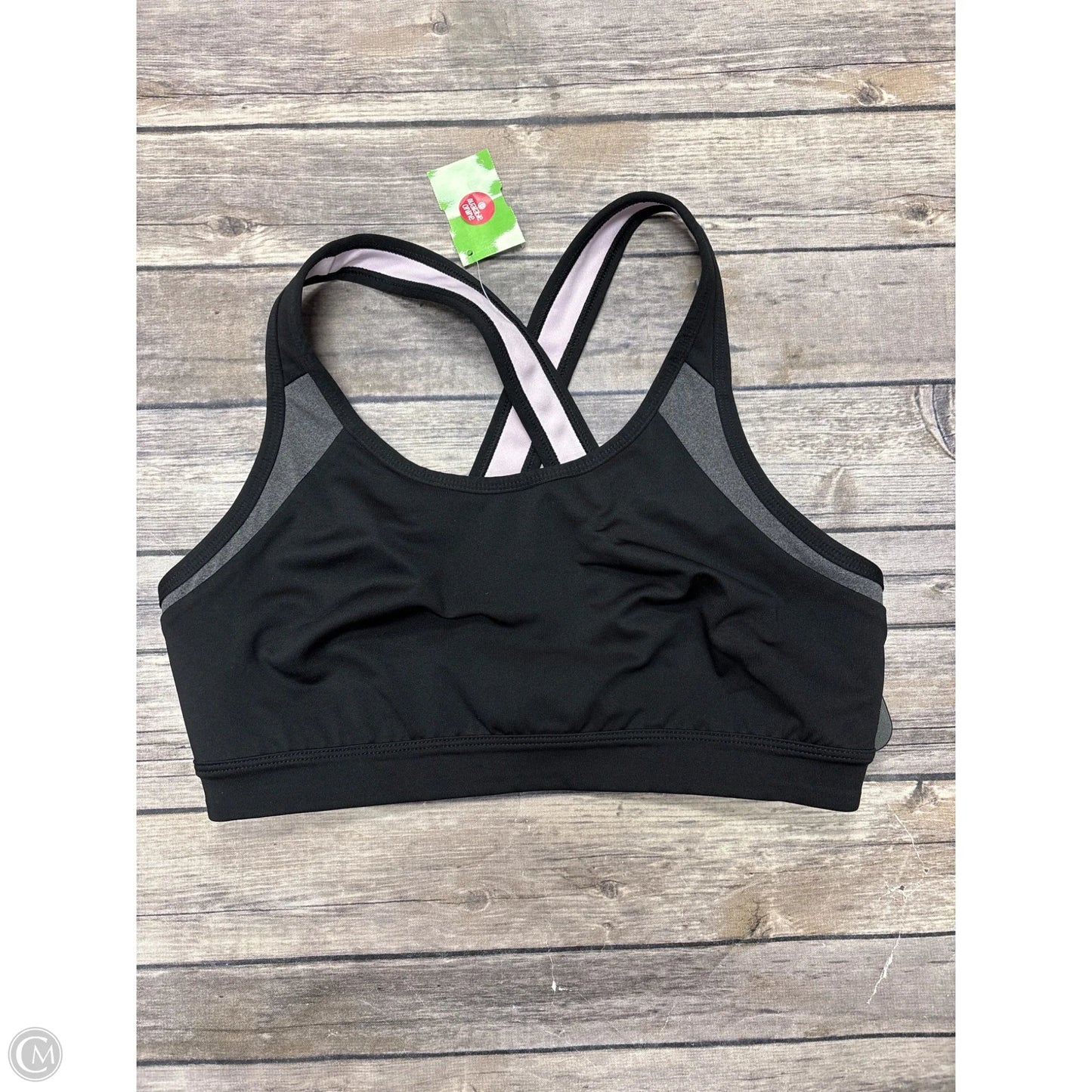 Athletic Bra By Tek Gear In Black, Size: M