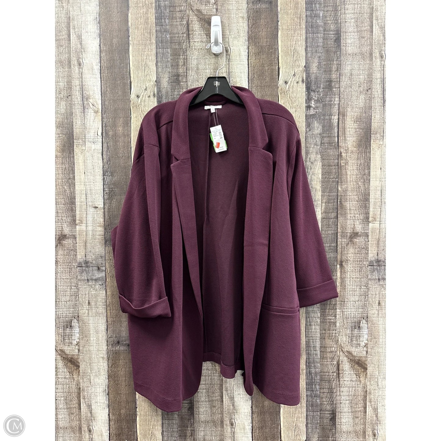 Blazer By Maurices In Maroon, Size: 4