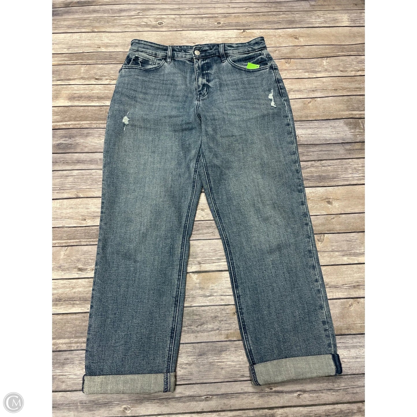 Jeans Straight By Blue In Blue Denim, Size: 8