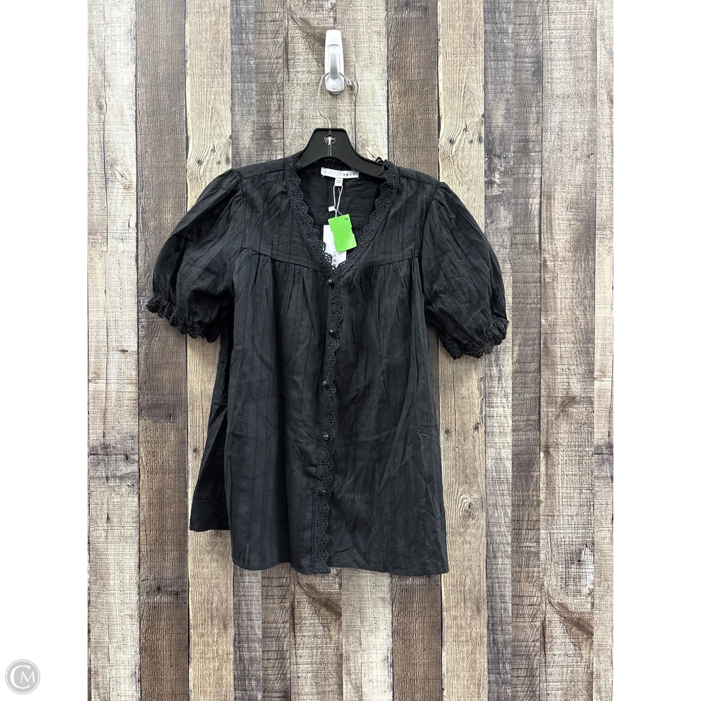 Top Short Sleeve By Baltic Born In Black, Size: S