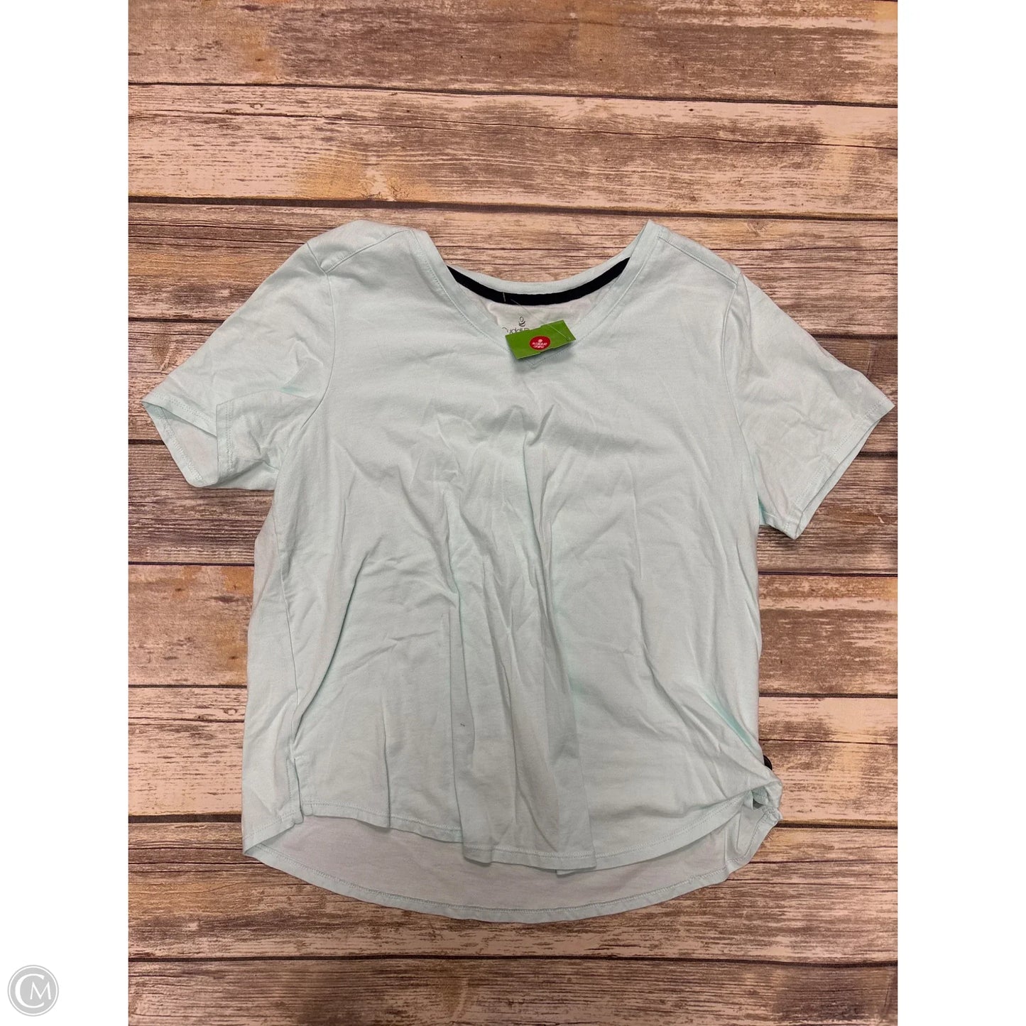 Top Short Sleeve By Cuddl Duds In Green, Size: M