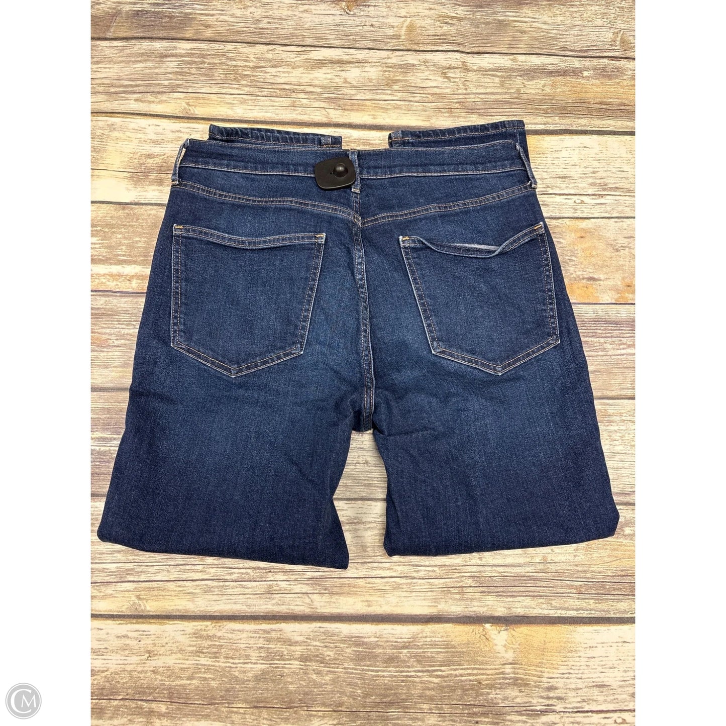 Jeans Straight By Gap In Blue Denim, Size: 12