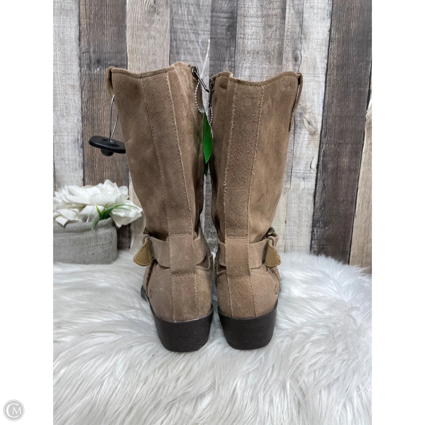 Boots Designer By Ugg In Tan, Size: 9