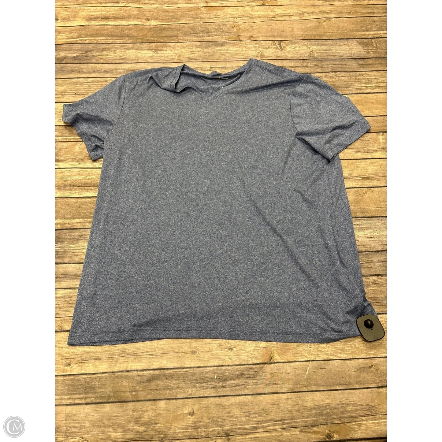 Athletic Top Short Sleeve By Cme In Blue, Size: Xl