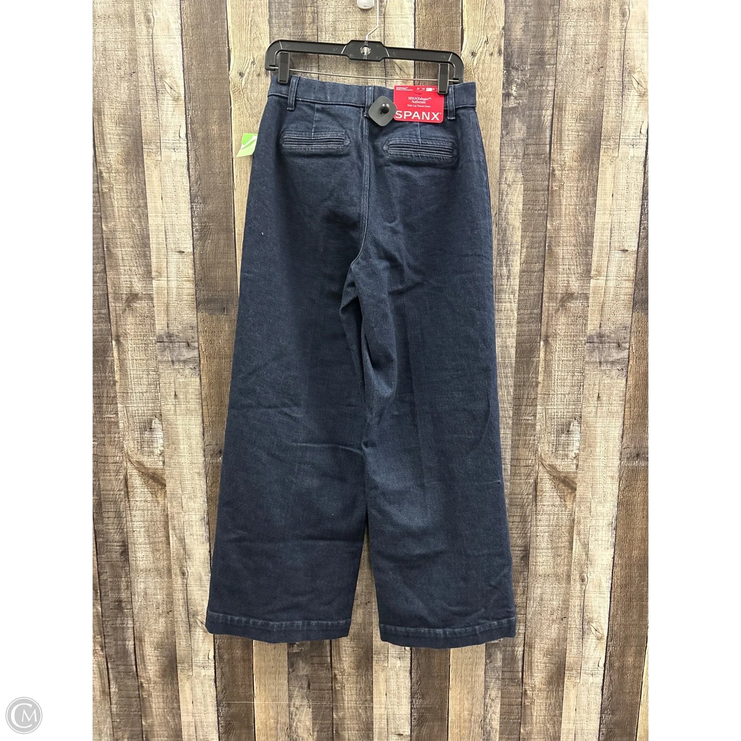 Jeans Cropped By Spanx In Blue Denim, Size: M