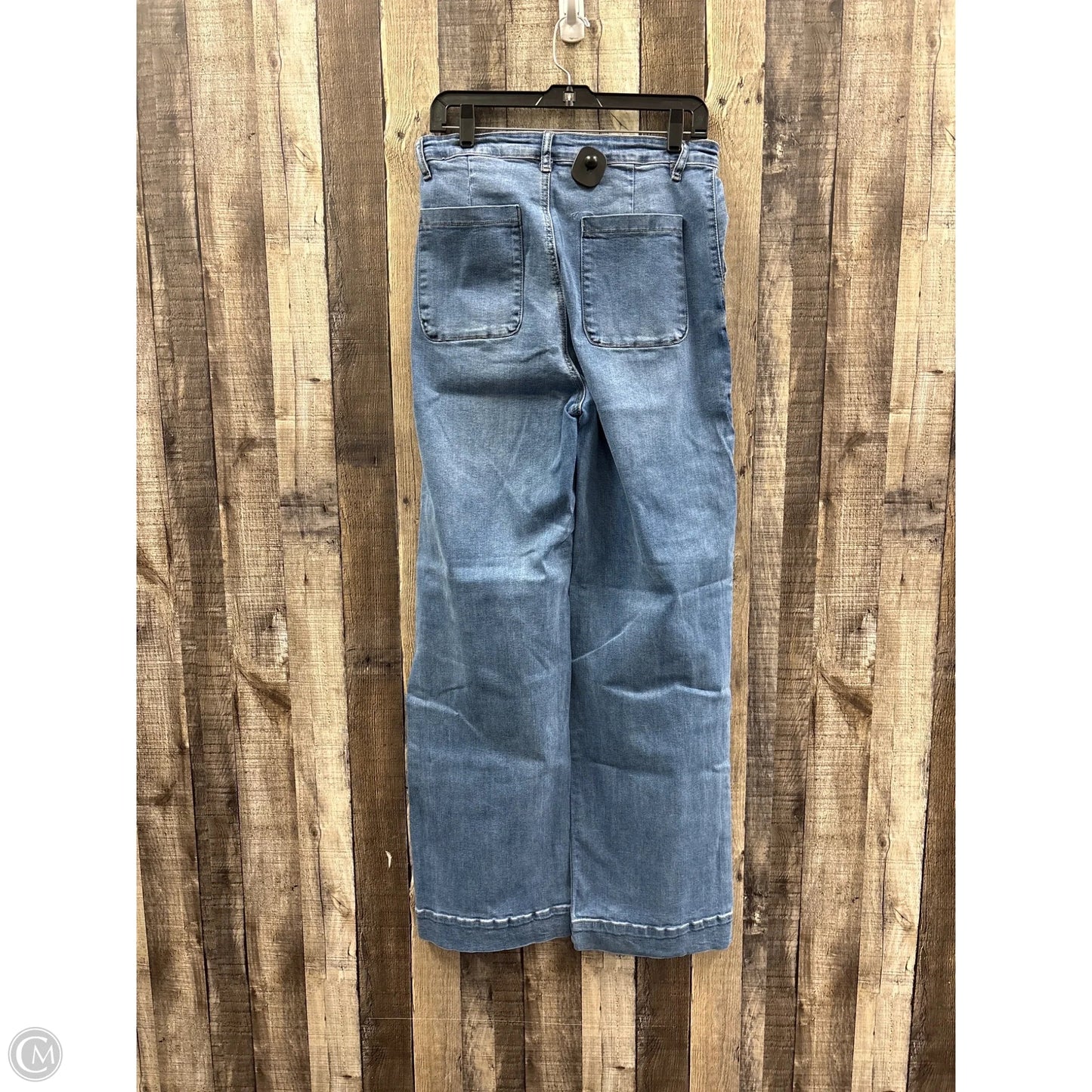 Jeans Wide Leg By Fashion Nova In Blue Denim, Size: 14