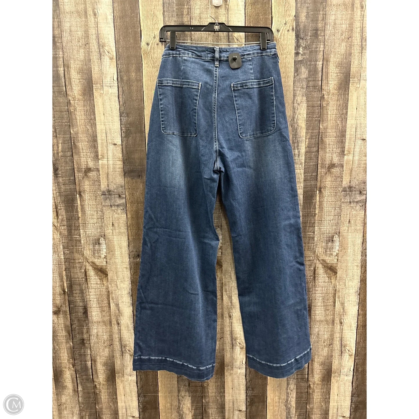 Jeans Wide Leg By Fashion Nova In Blue Denim, Size: 14