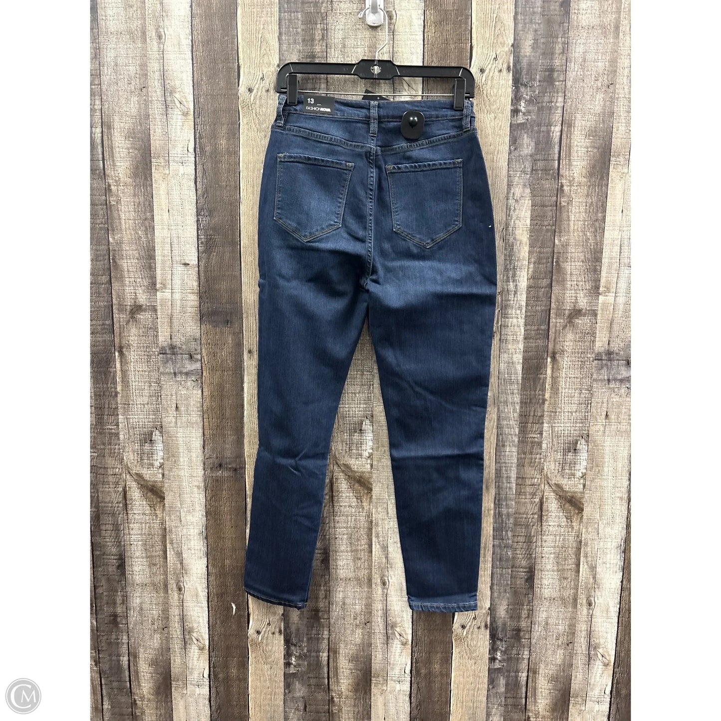 Jeans Straight By Fashion Nova In Blue Denim, Size: 12
