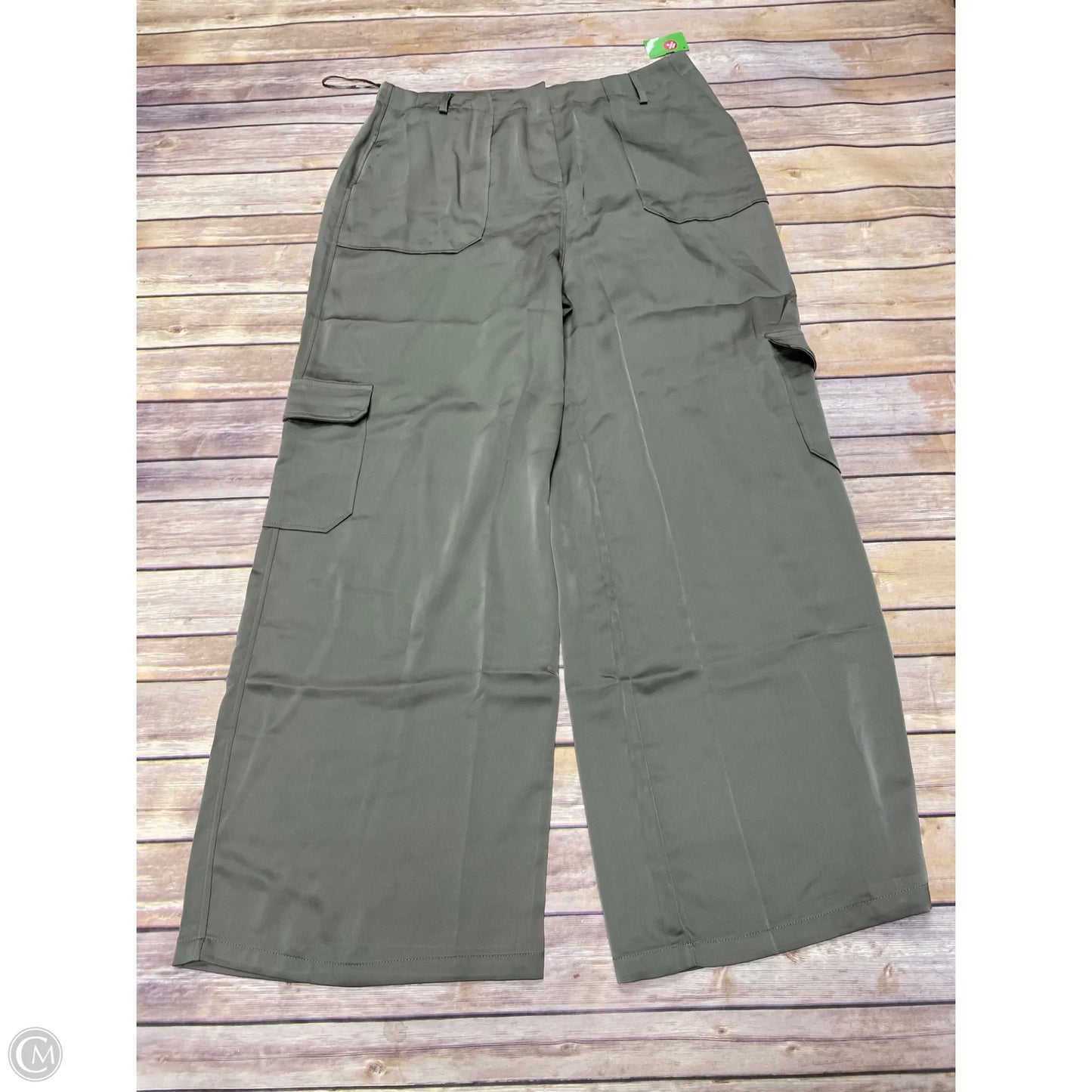 Pants Wide Leg By Fashion Nova In Green, Size: Xl