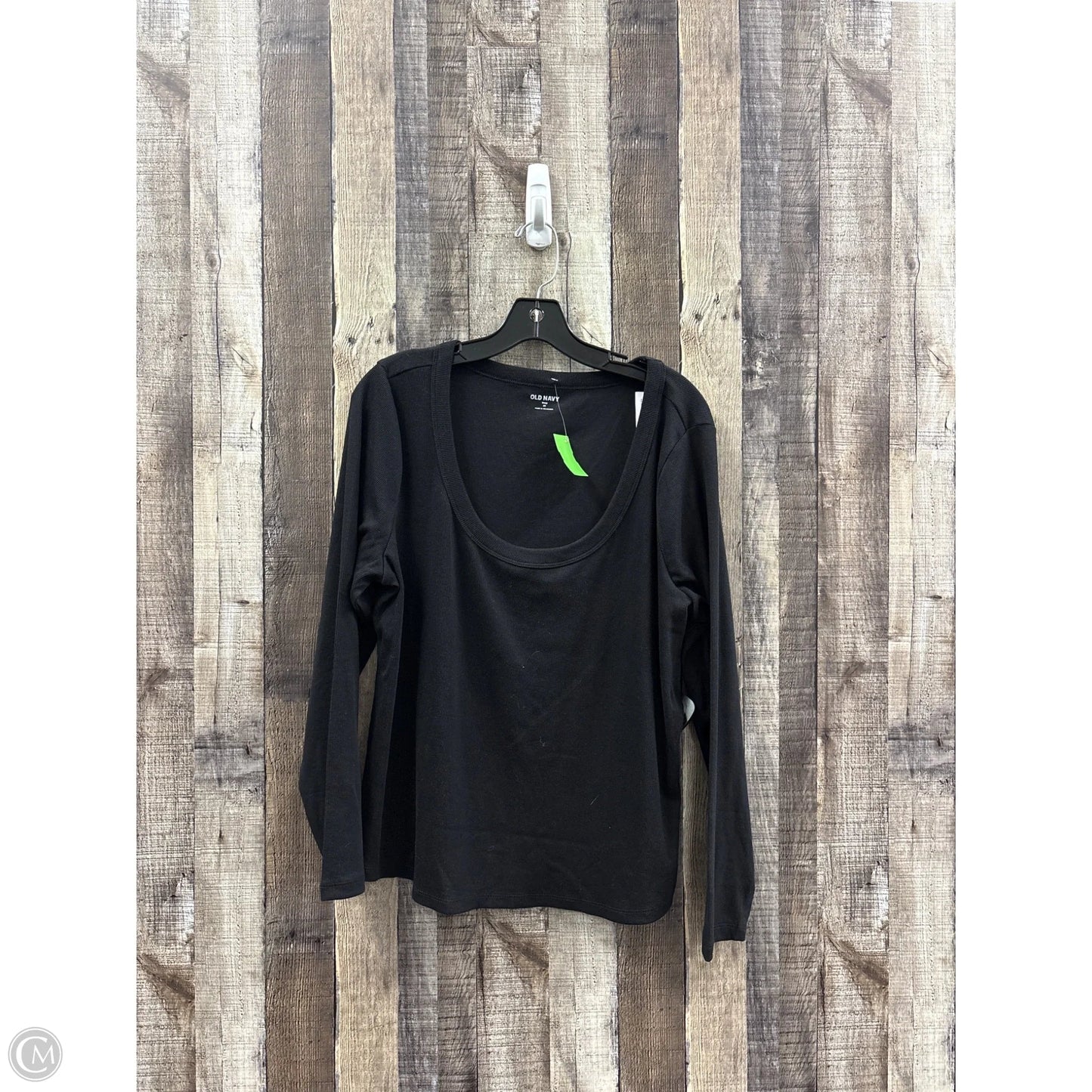 Top Long Sleeve By Old Navy In Black, Size: 2x