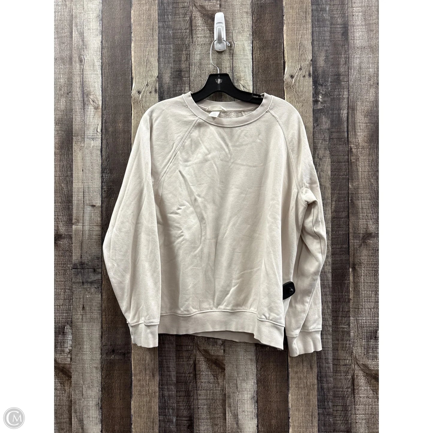 Sweatshirt Crewneck By H&m In Tan, Size: S