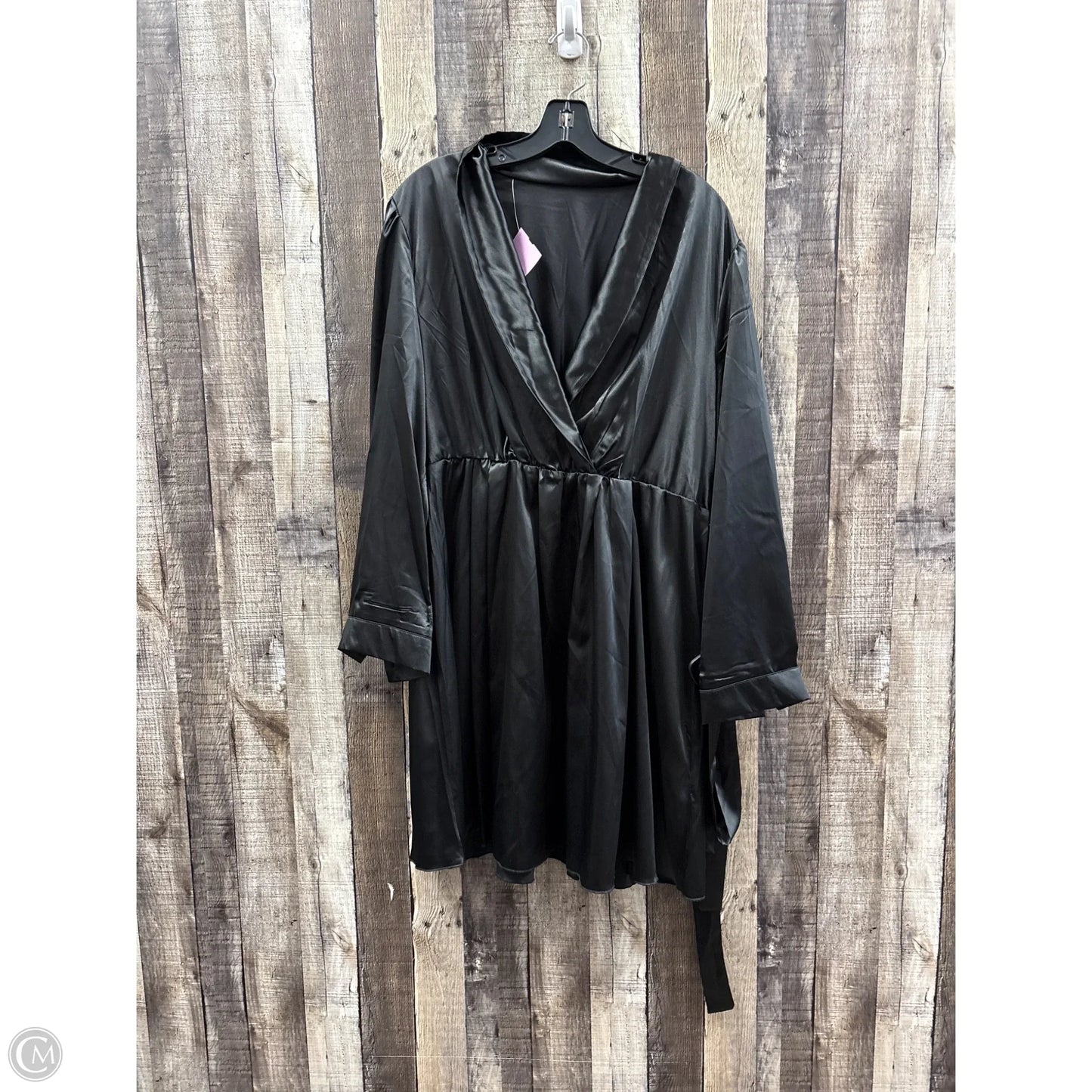 Dress Casual Midi By Shein In Black, Size: 2x