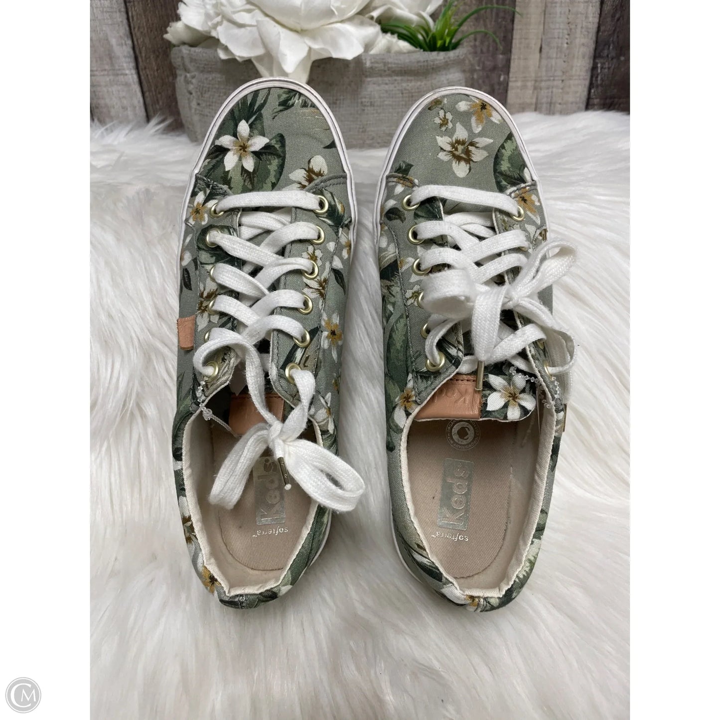 Shoes Sneakers By Keds In Green, Size: 8.5