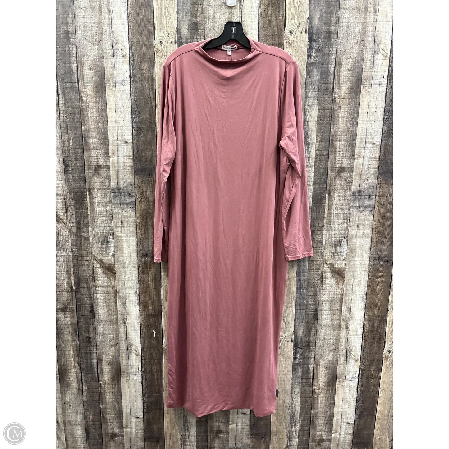 Dress Casual Maxi By Fashion Nova In Mauve, Size: 3x