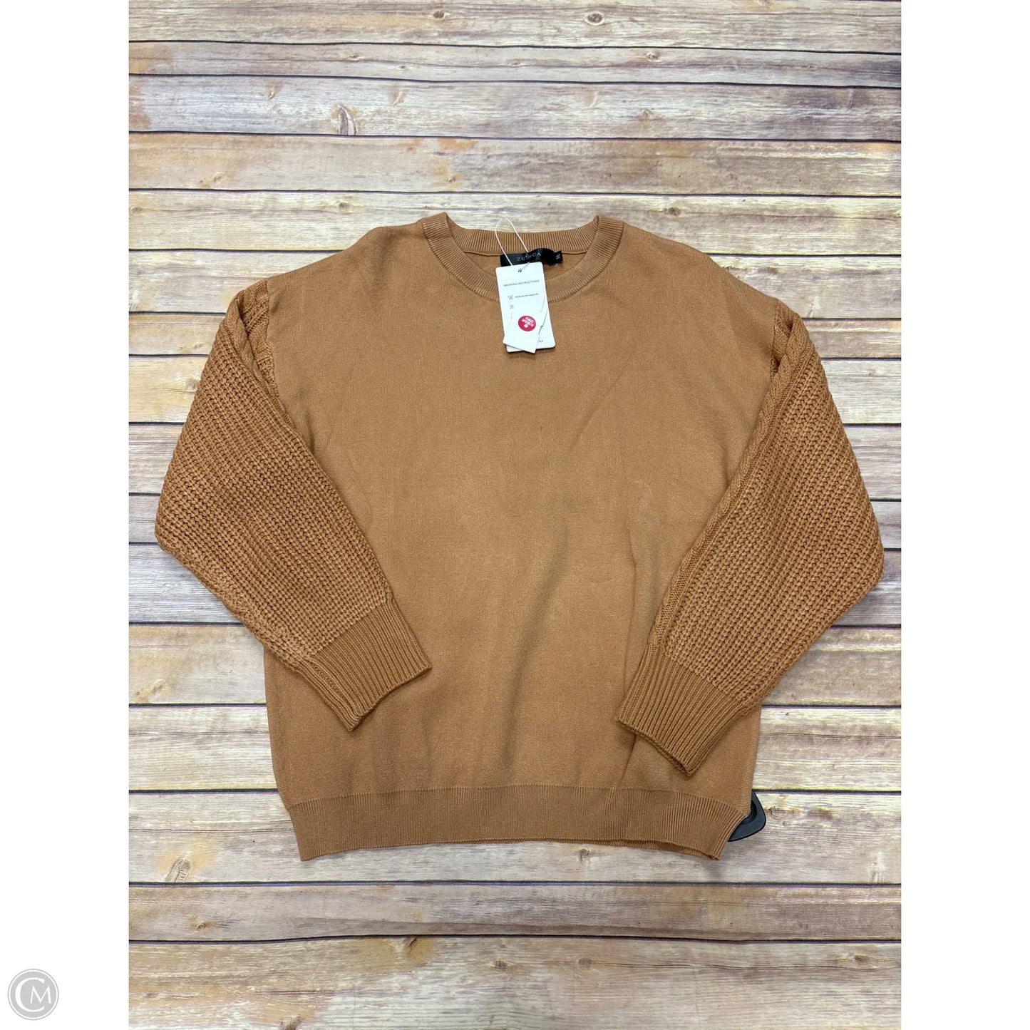 Sweater By Zesica In Tan, Size: M
