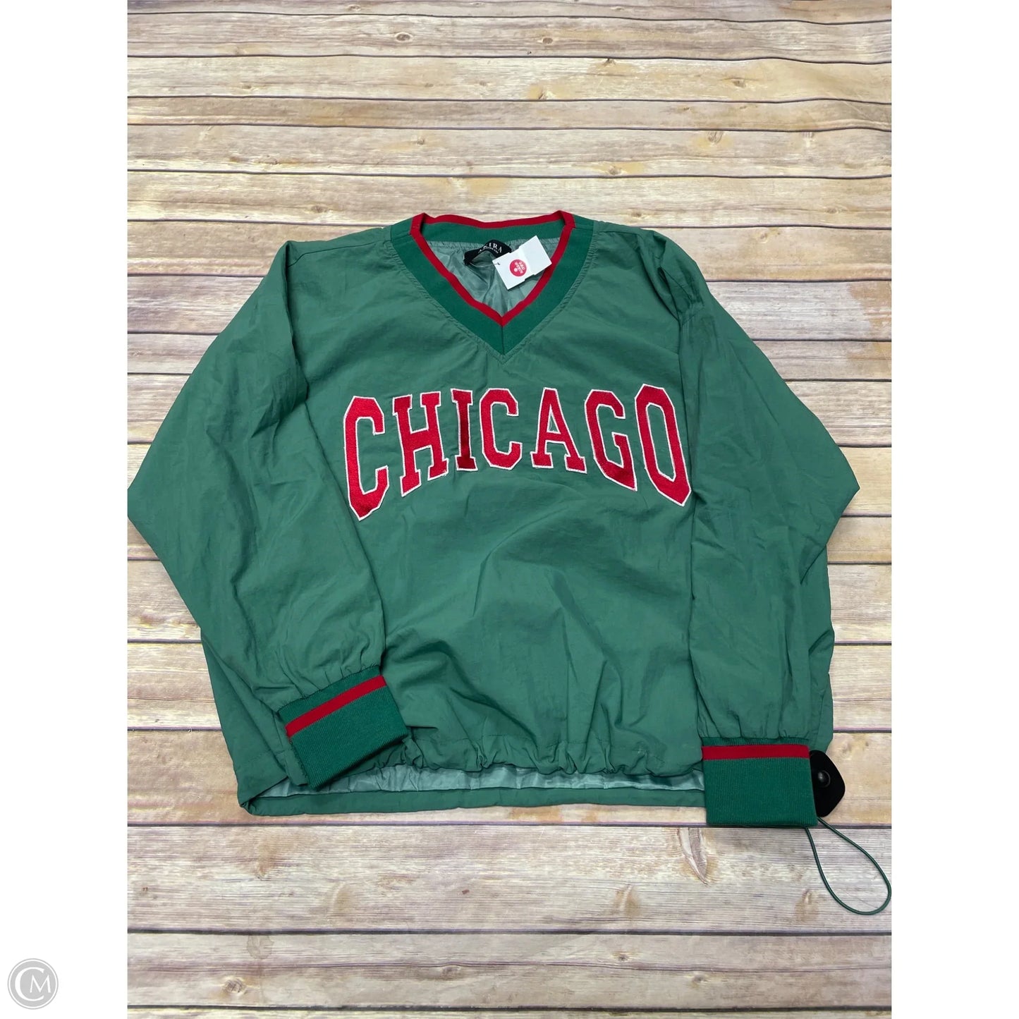 Top Long Sleeve By Akira In Green, Size: M
