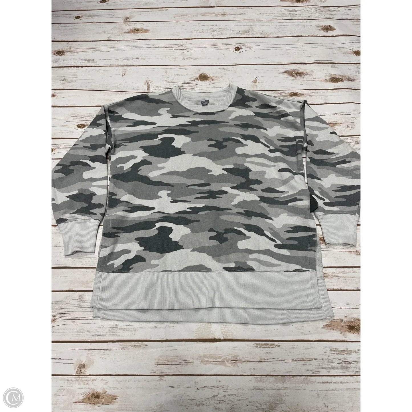 Sweatshirt Crewneck By Aerie In Camouflage Print, Size: Xs
