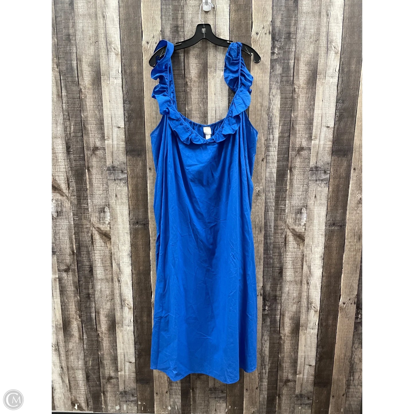 Dress Casual Maxi By H&m In Blue, Size: Xxl