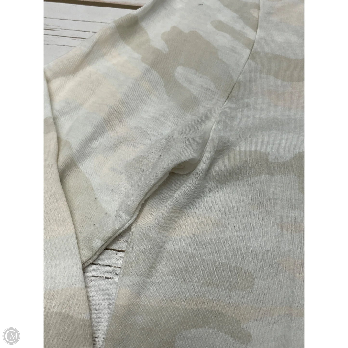 Top Long Sleeve By Lucky Brand In Camouflage Print, Size: M