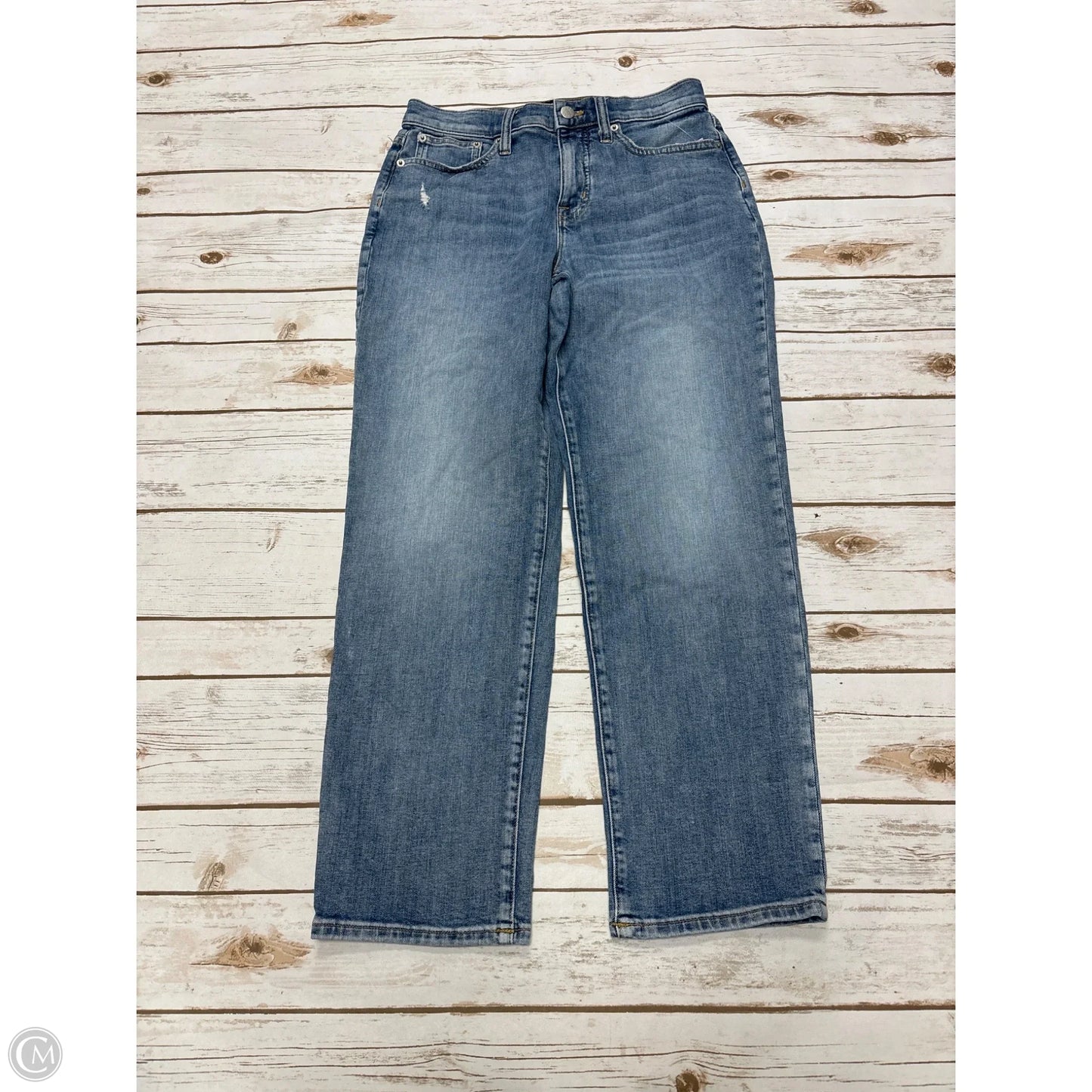 Jeans Straight By J. Crew In Blue Denim, Size: 2