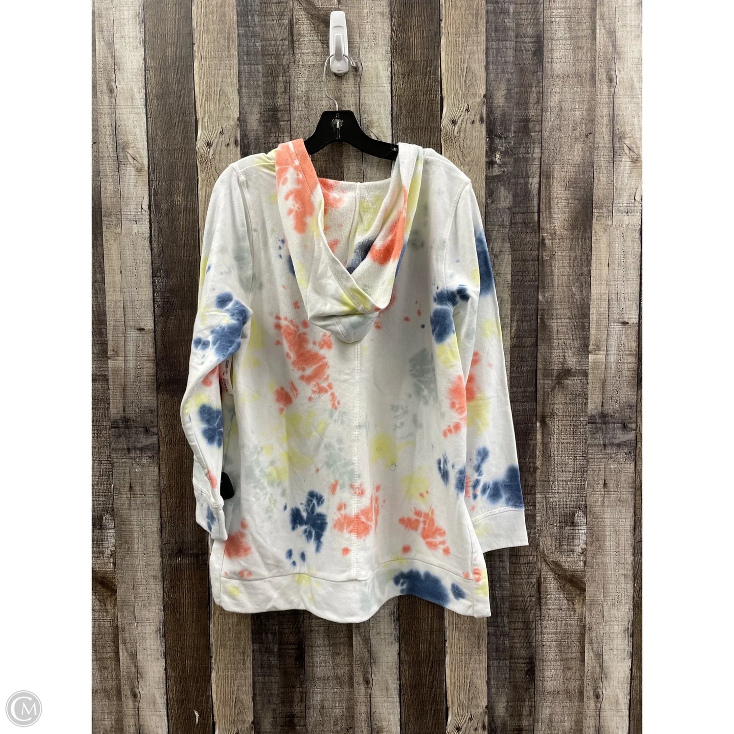Sweatshirt Hoodie By Livi Active In Tie Dye Print, Size: Xl