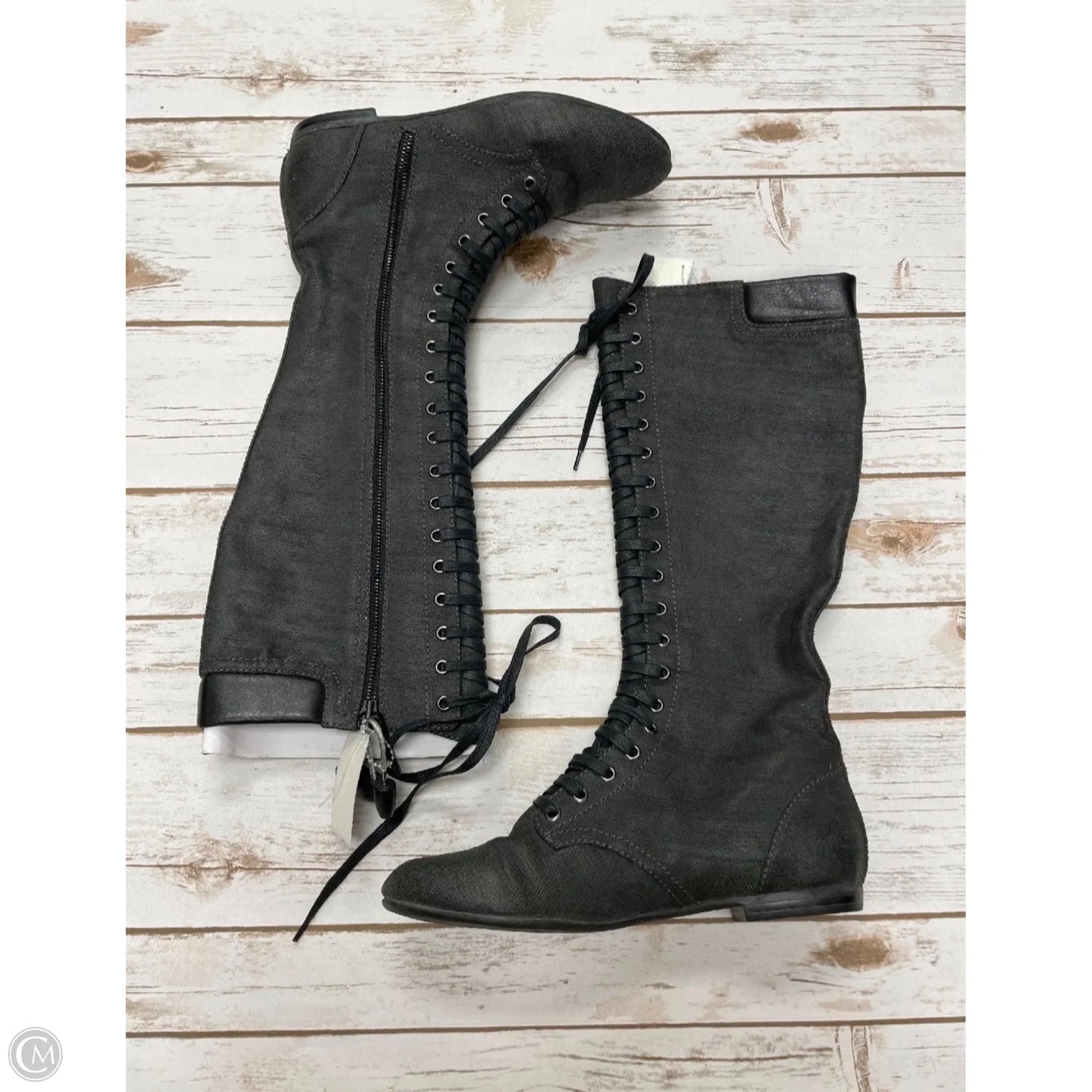 Boots Designer By Giuseppe Zanotti In Grey, Size: 8.5