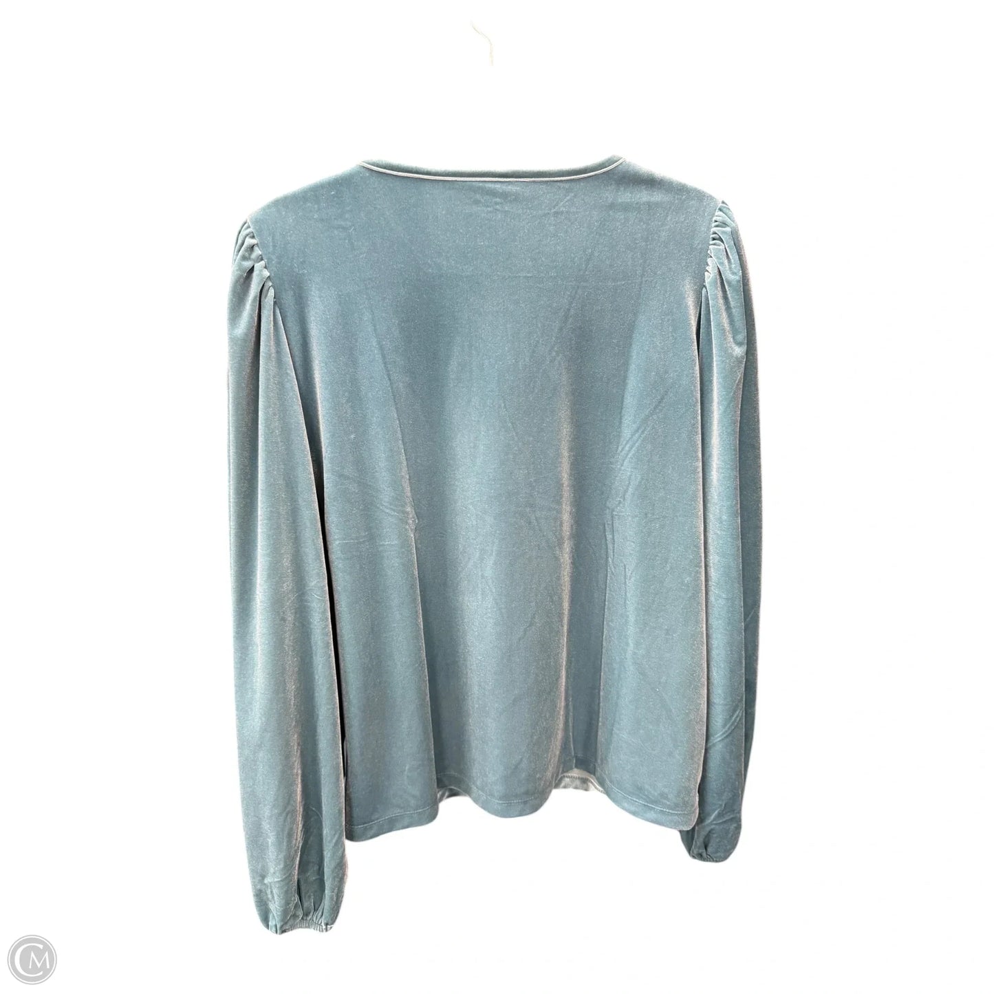 Blouse Long Sleeve By Loft In Teal, Size: L