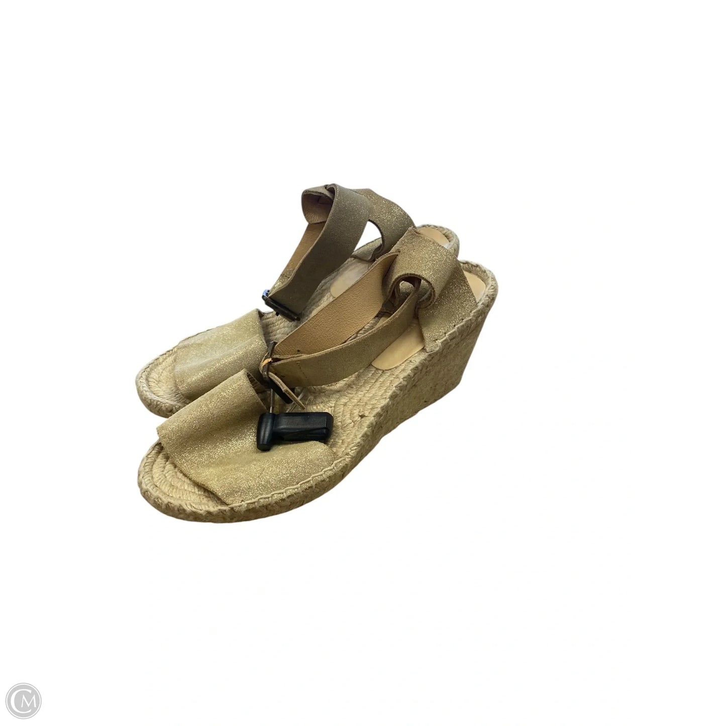 Sandals Heels Wedge By J. Crew In Gold, Size: 7