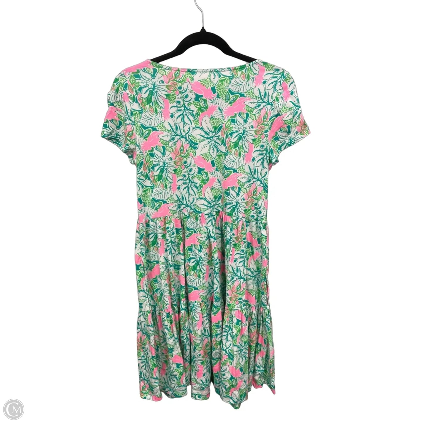 Dress Designer By Lilly Pulitzer In Green & Pink, Size: S