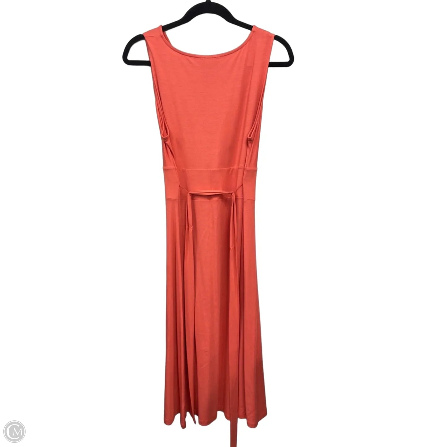 Dress Casual Midi By Talbots In Coral, Size: M