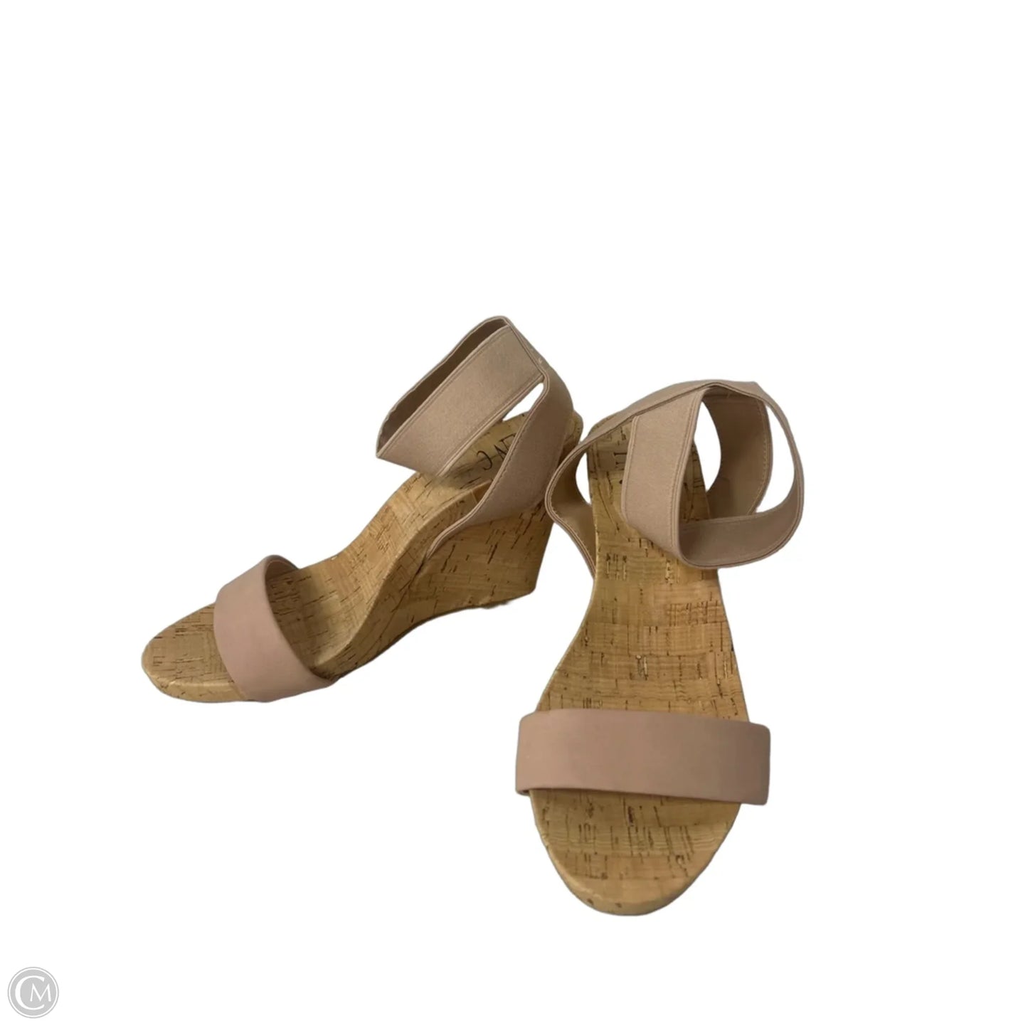 Sandals Heels Wedge By Inc In Tan, Size: 8.5