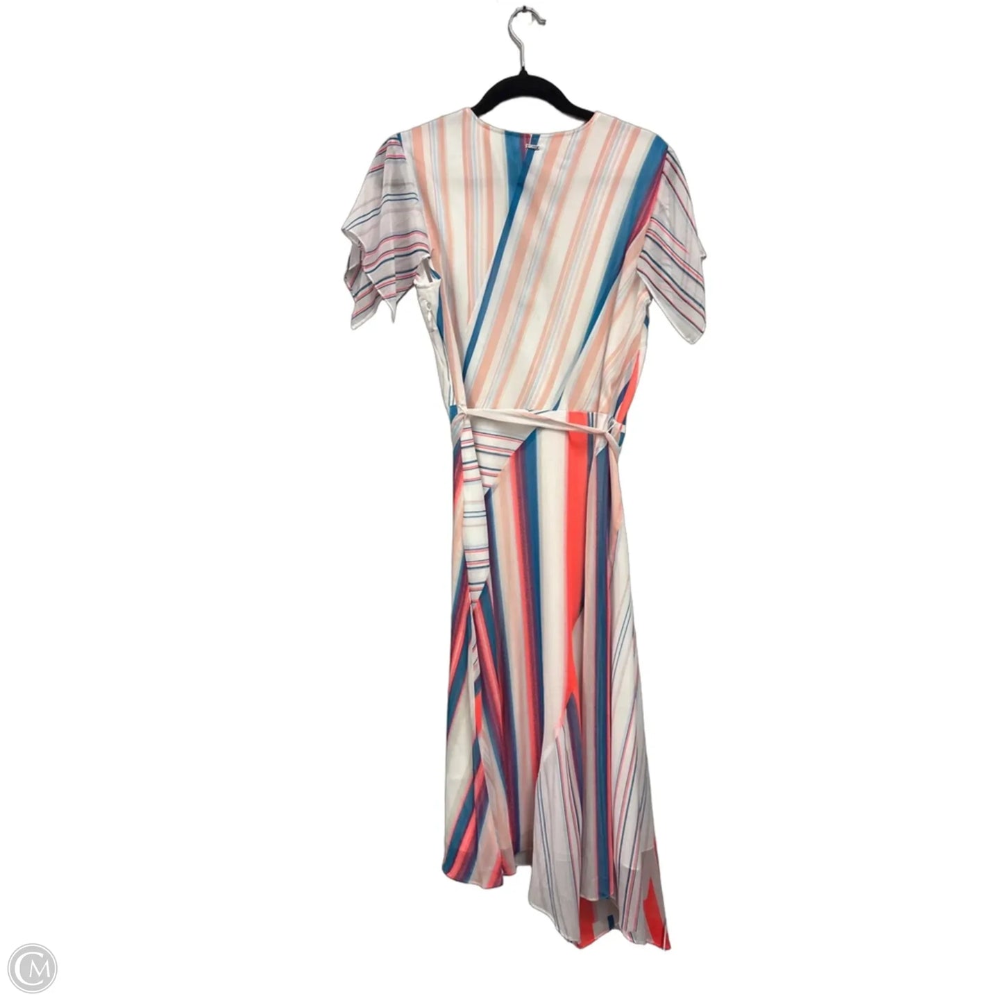Dress Casual Midi By Dkny In Blue & Pink, Size: 6