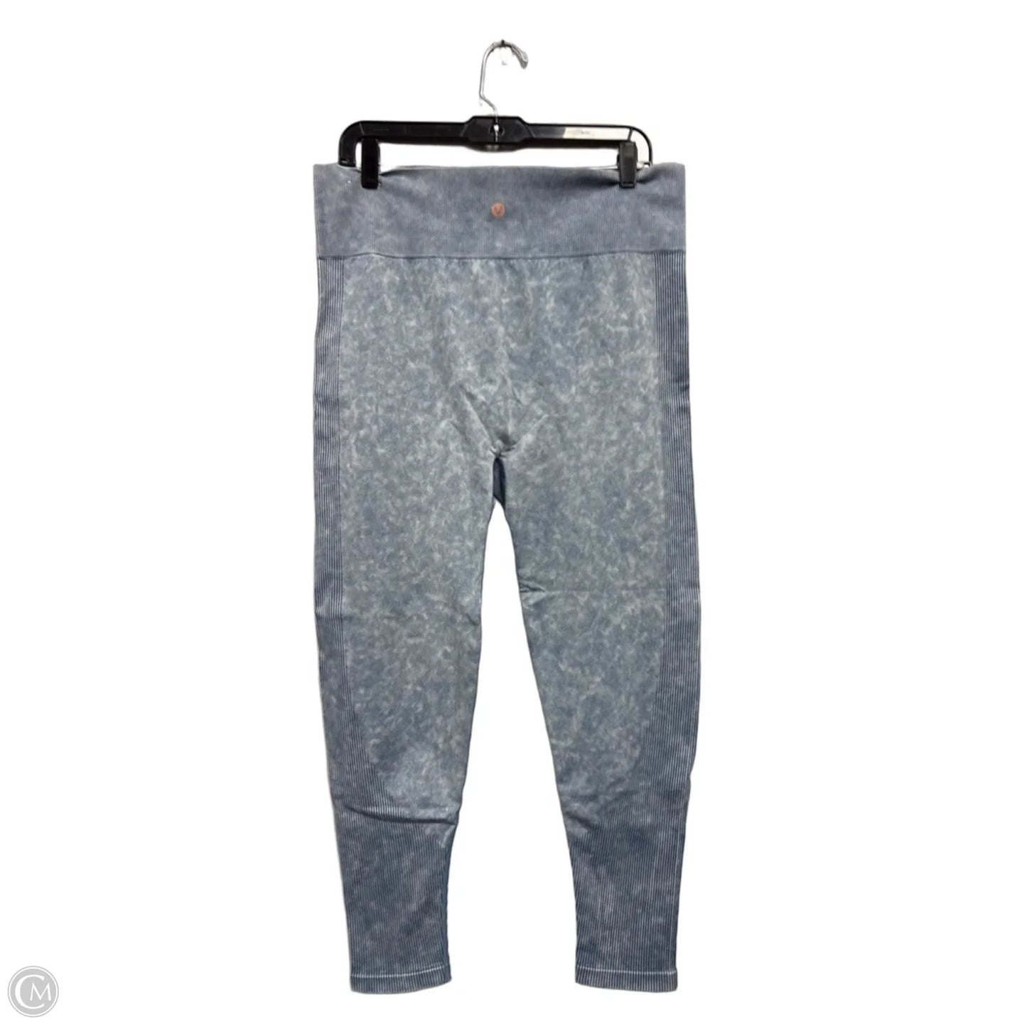 Athletic Leggings By Livi Active In Blue & White, Size: 2x