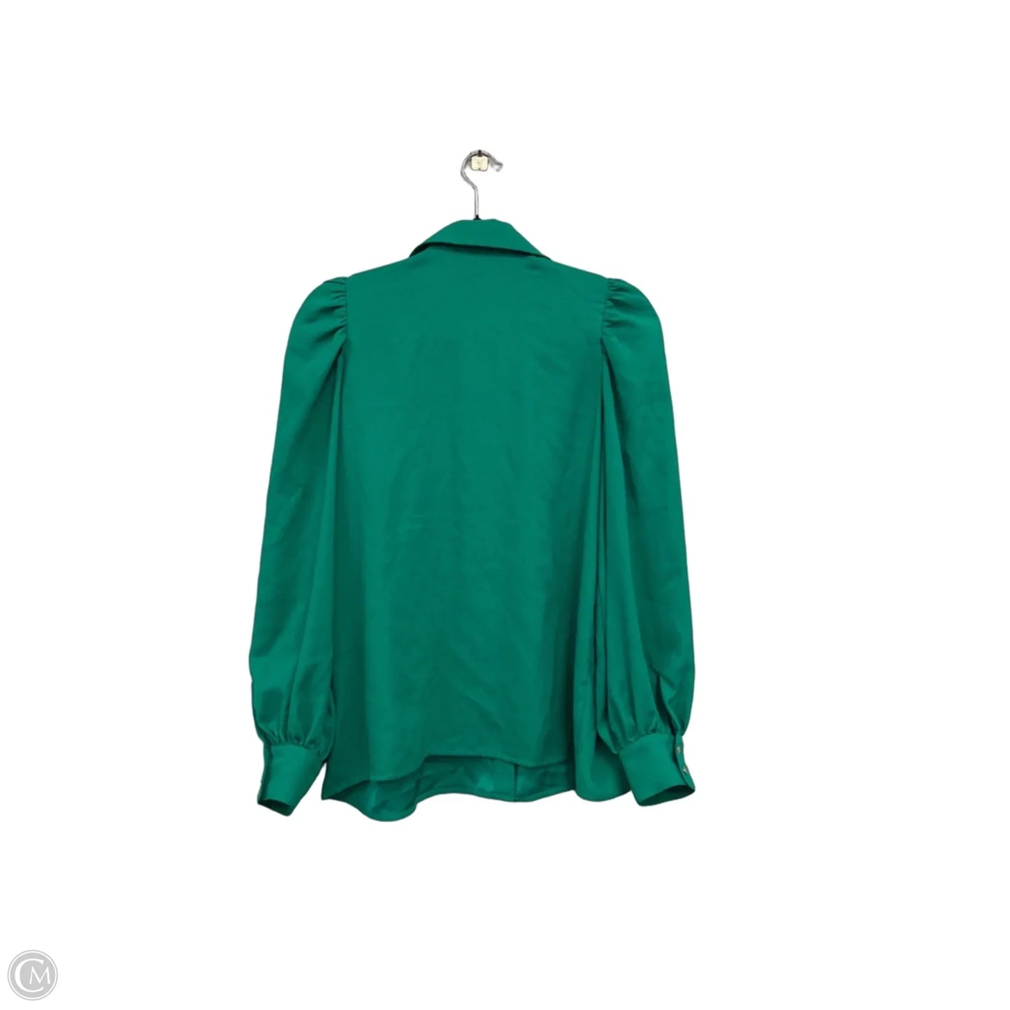 Blouse Long Sleeve By Ann Taylor In Green, Size: M